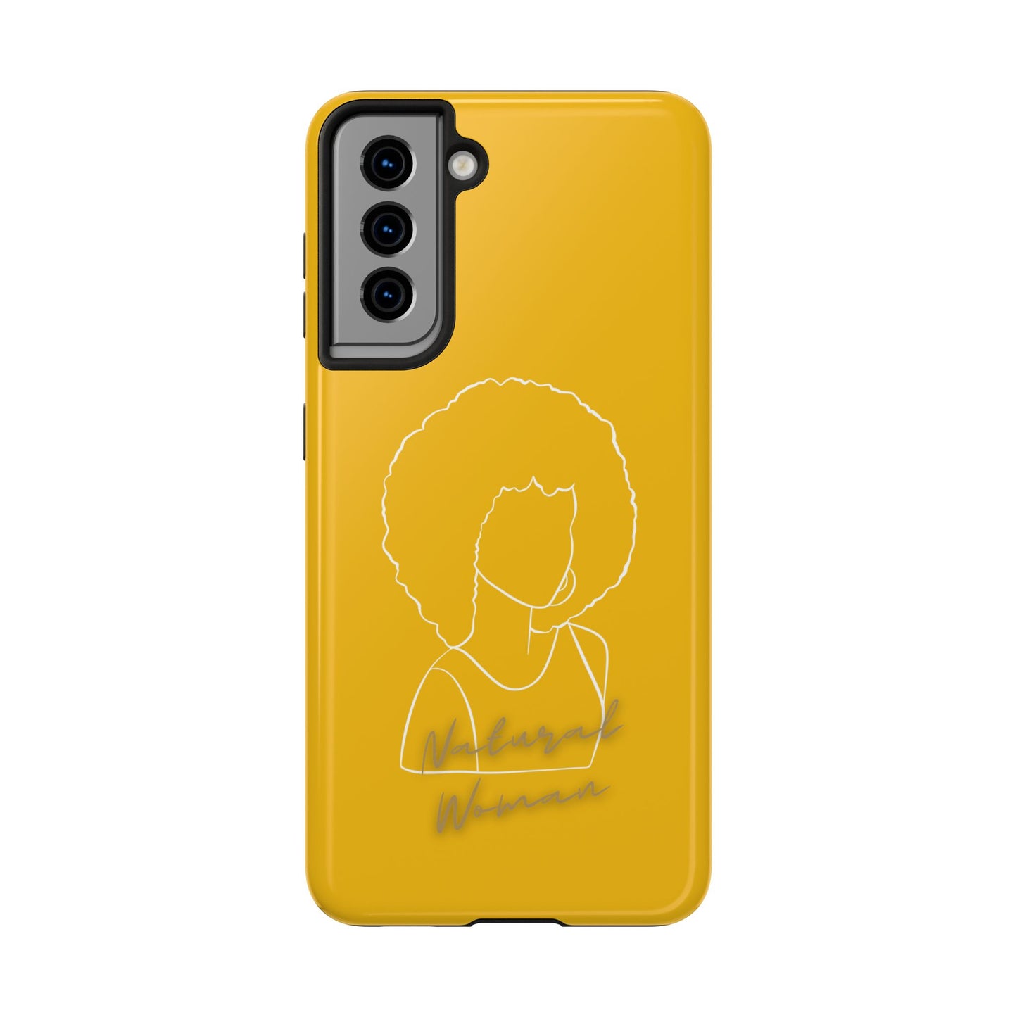 Natural Woman Afro (WL)Tough Phone Cases YELLOW