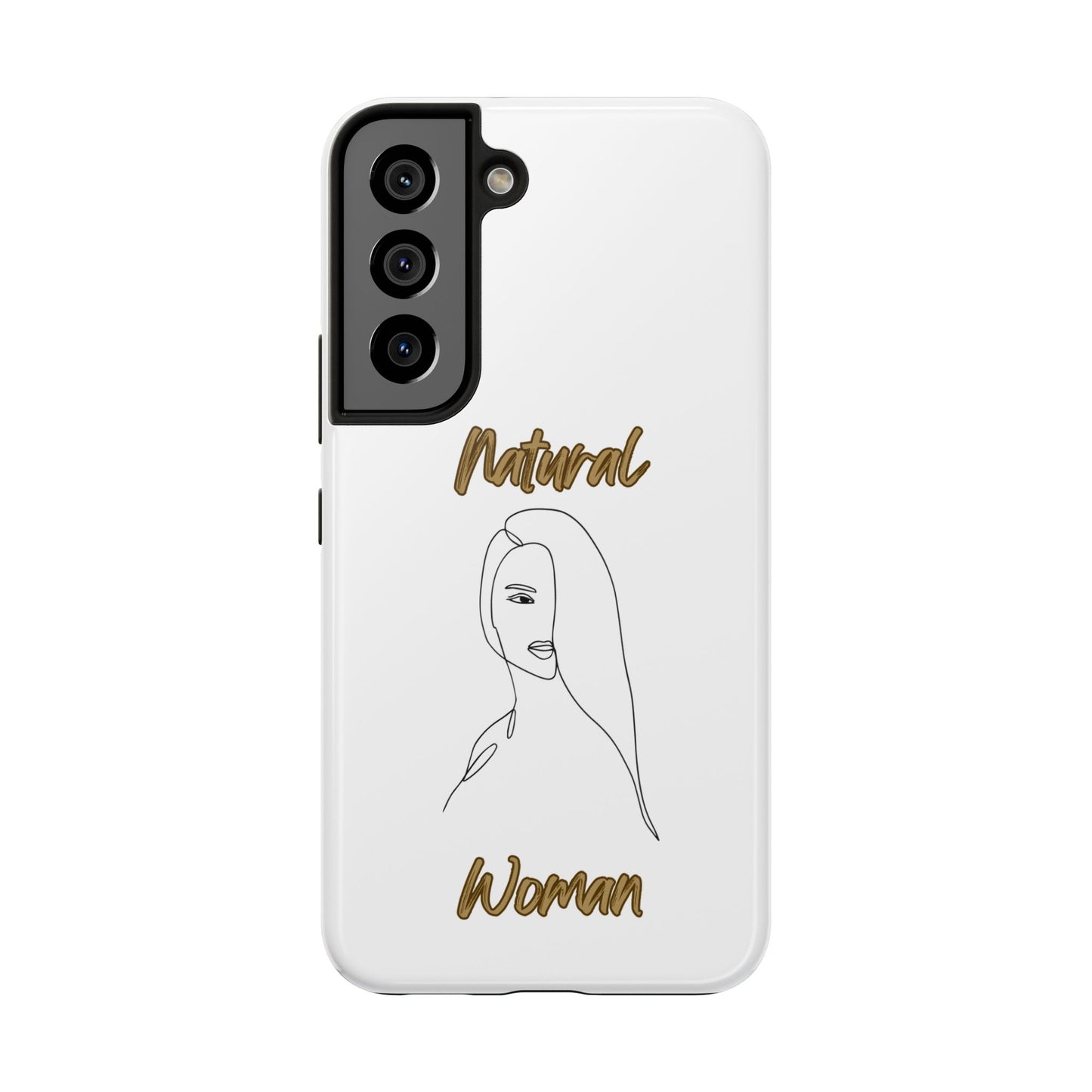Natural Woman Covered Eye (BL)Tough Phone Cases WHITE