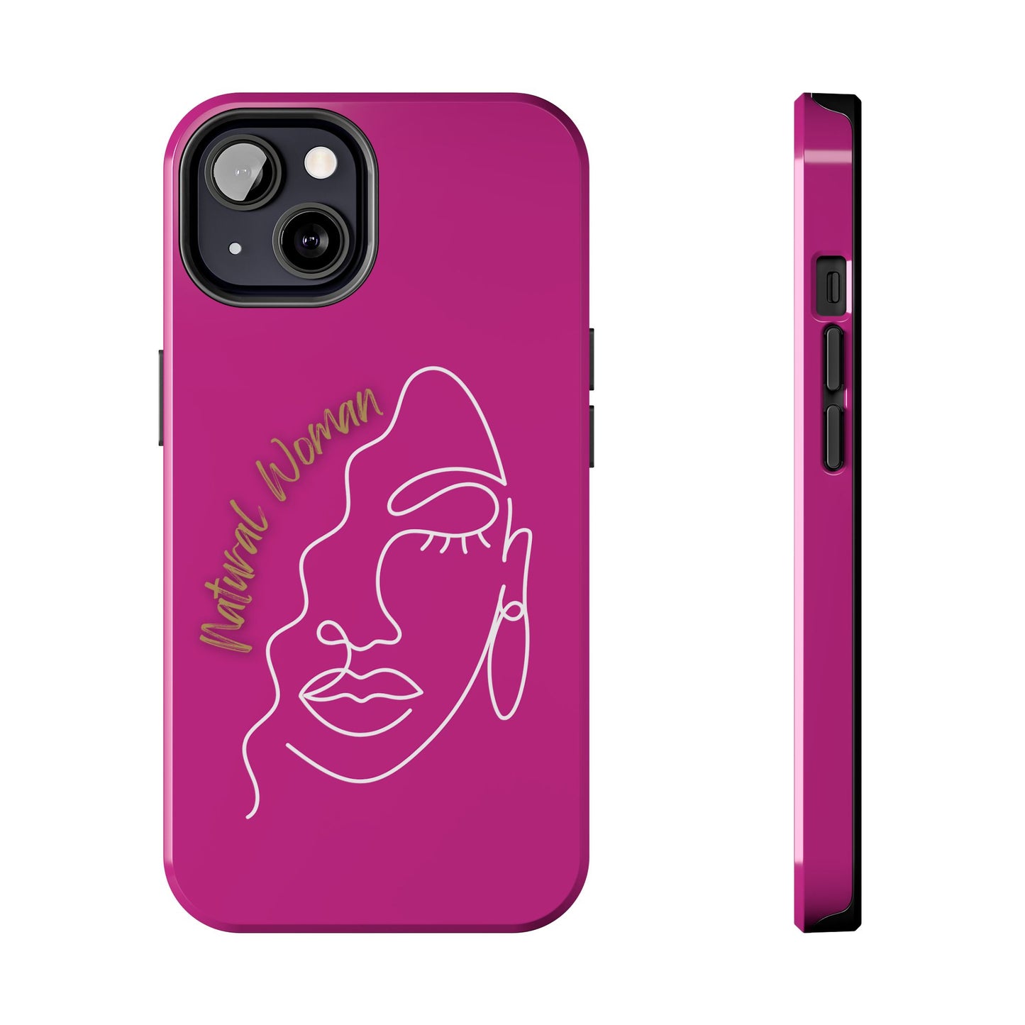 Natural Woman Half Face (WL)Tough Phone Case PINK