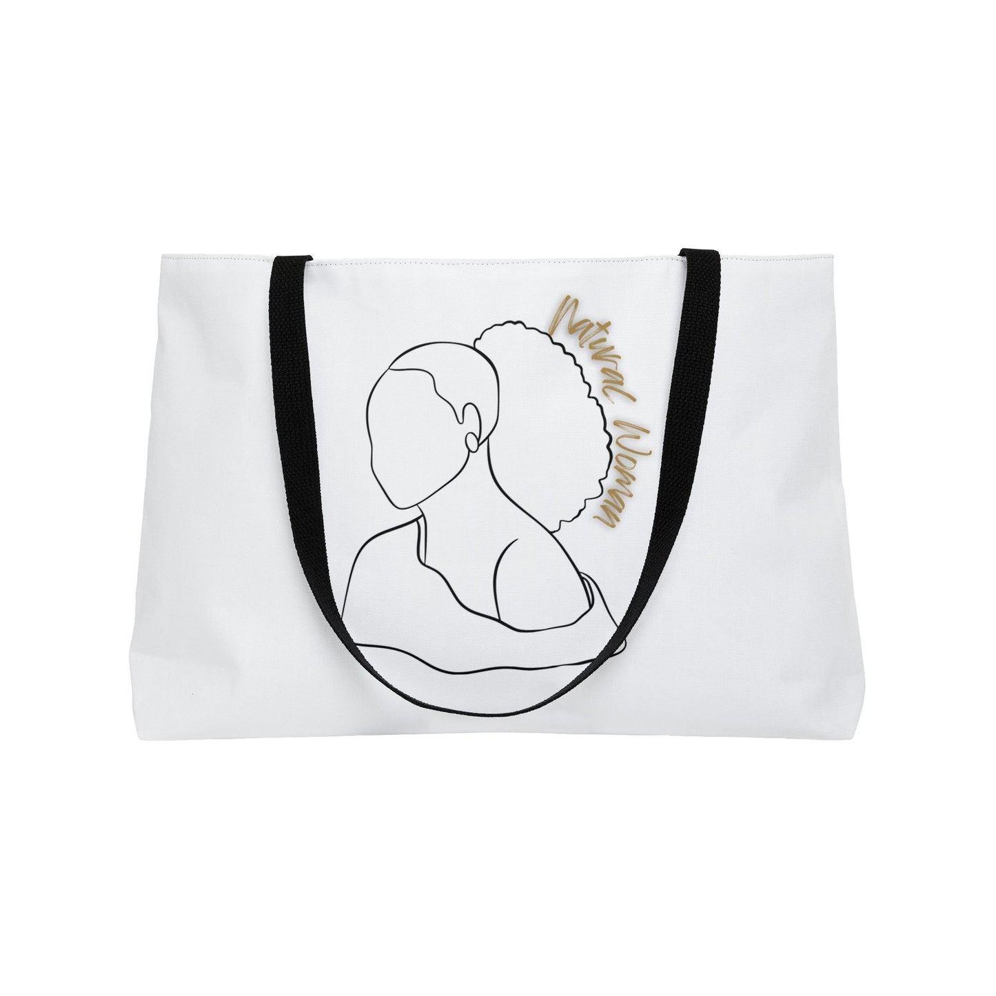 Natural Woman Behind Head (BL) Weekender Tote Bag WHITE