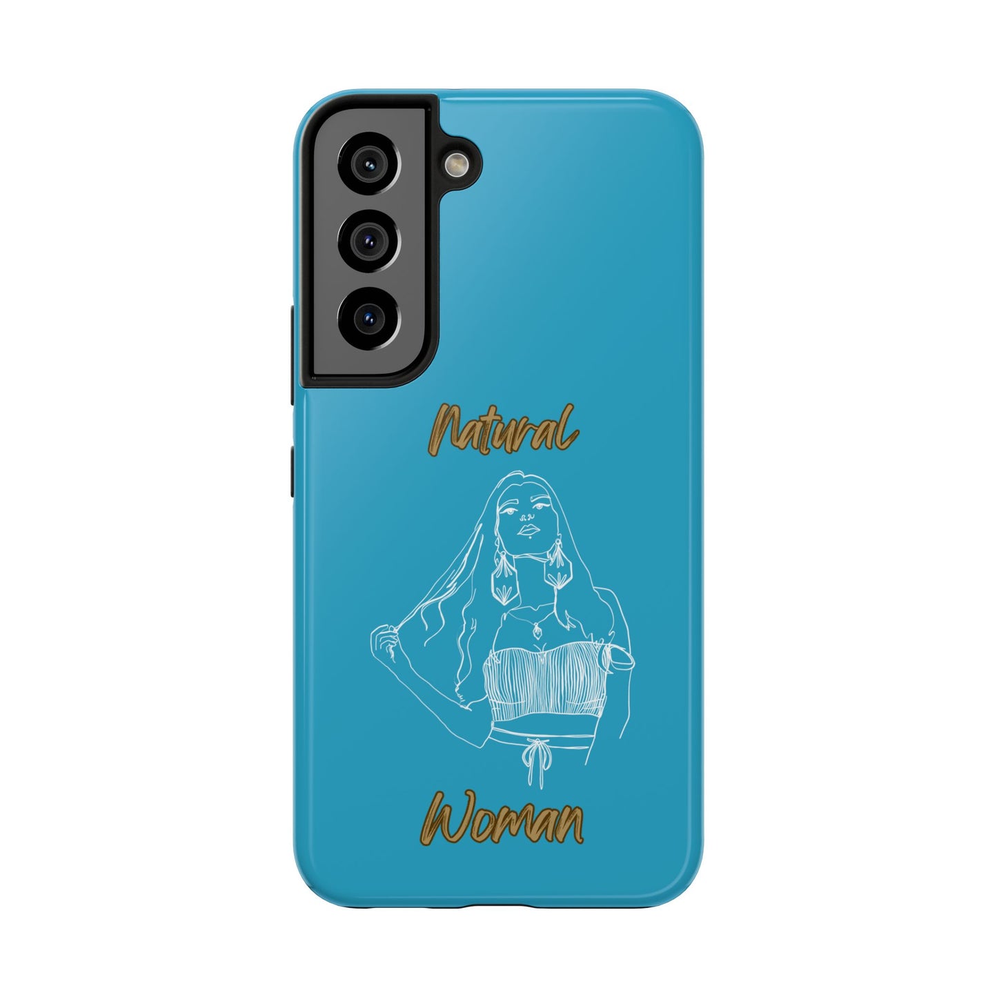 Natural Woman Thinking (WL)Tough Phone Cases TURQUOISE