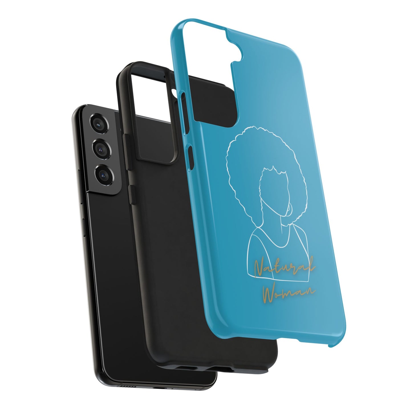 Natural Woman Afro (WL)Tough Phone Cases TURQUOISE