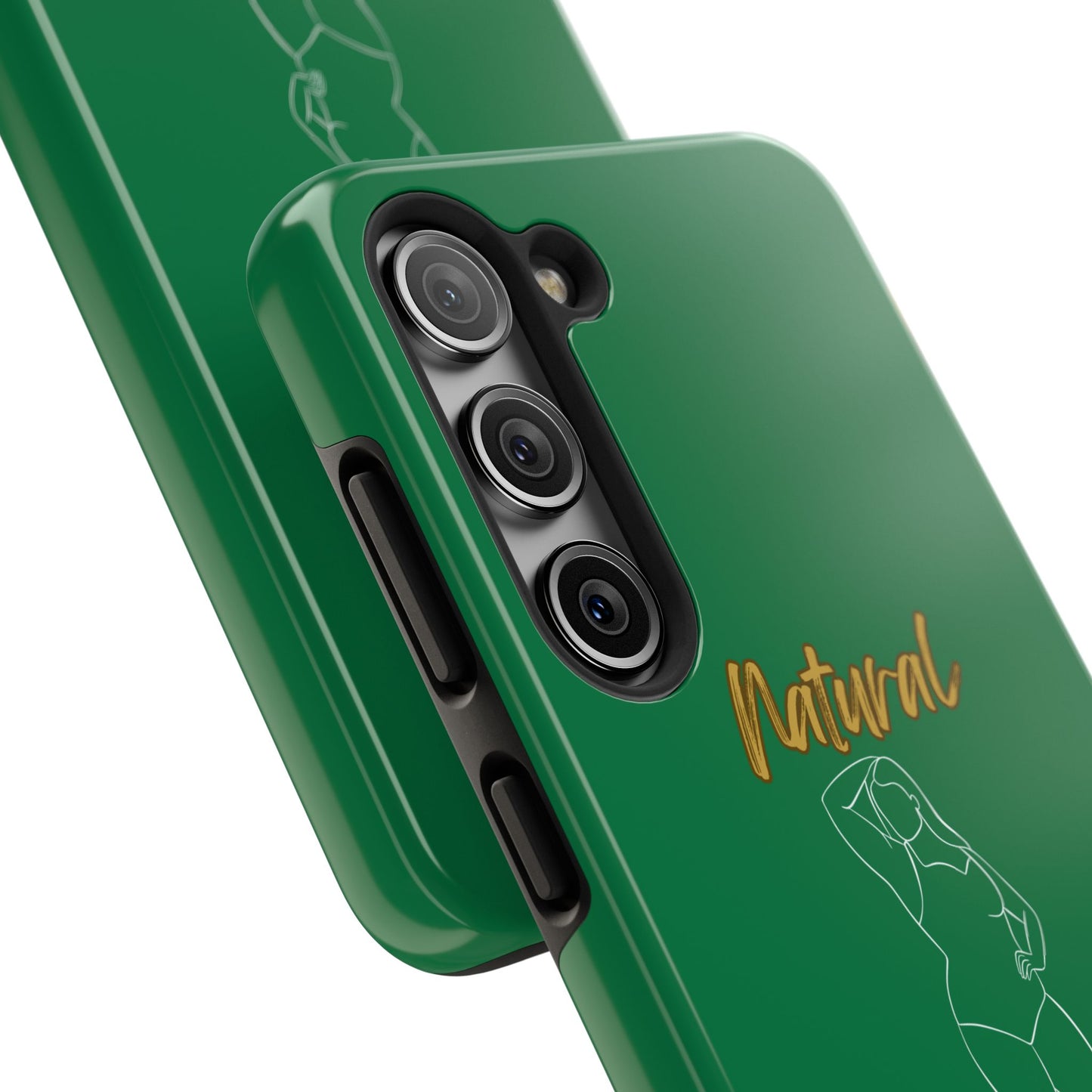 Natural Woman Looking Good (WL)Tough Phone Cases DARK GREEN