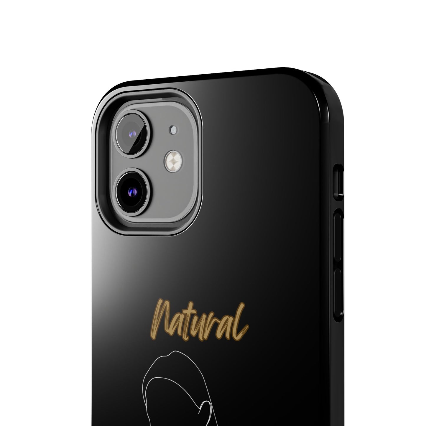 Natural Woman Tilted Look (WL) Tough Phone Cases BLACK