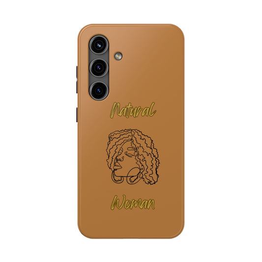 Natural Woman Naturally Me (BL)Tough Phone Cases LIGHT BROWN