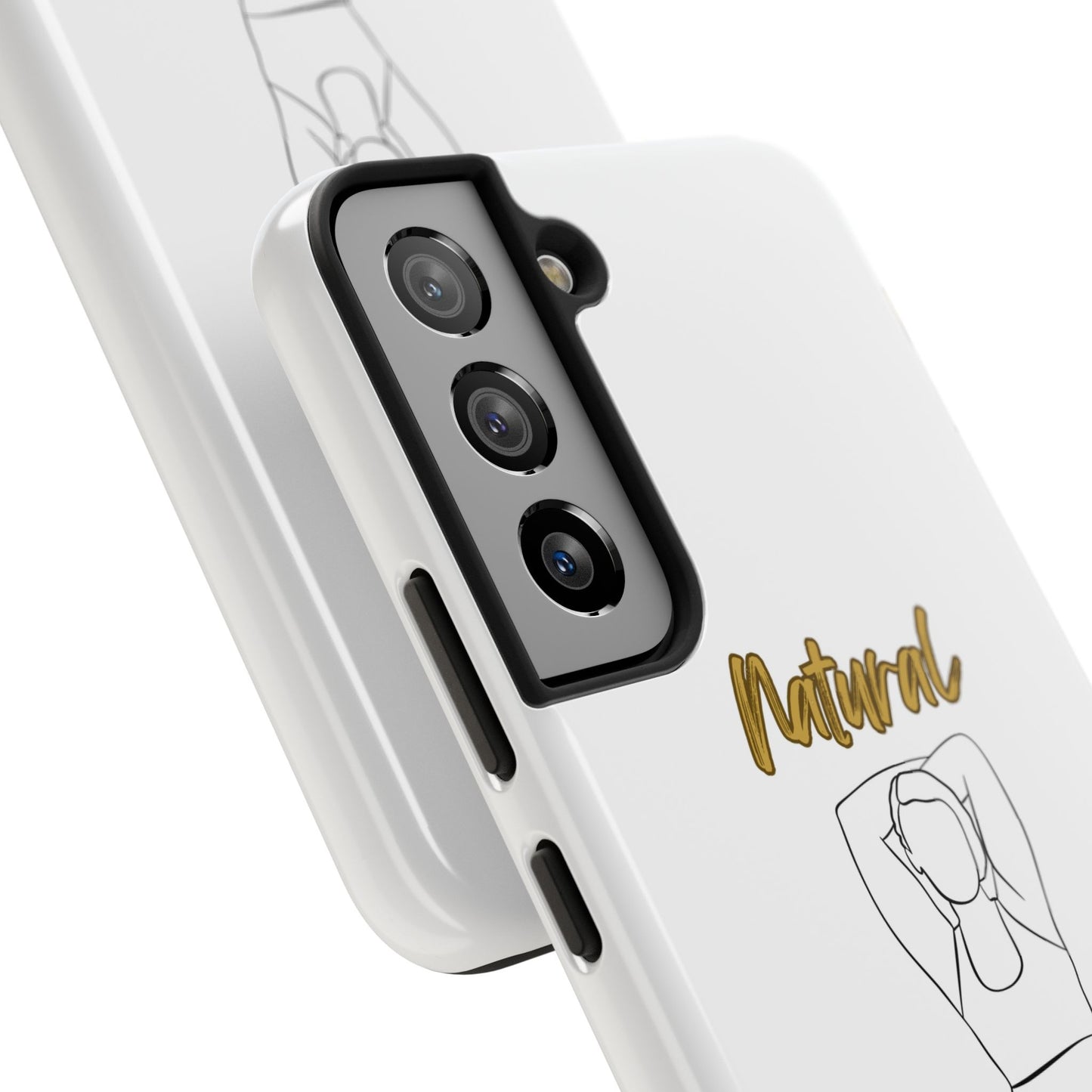 Natural Woman I Love Me (BL)Tough Phone Cases WHITE