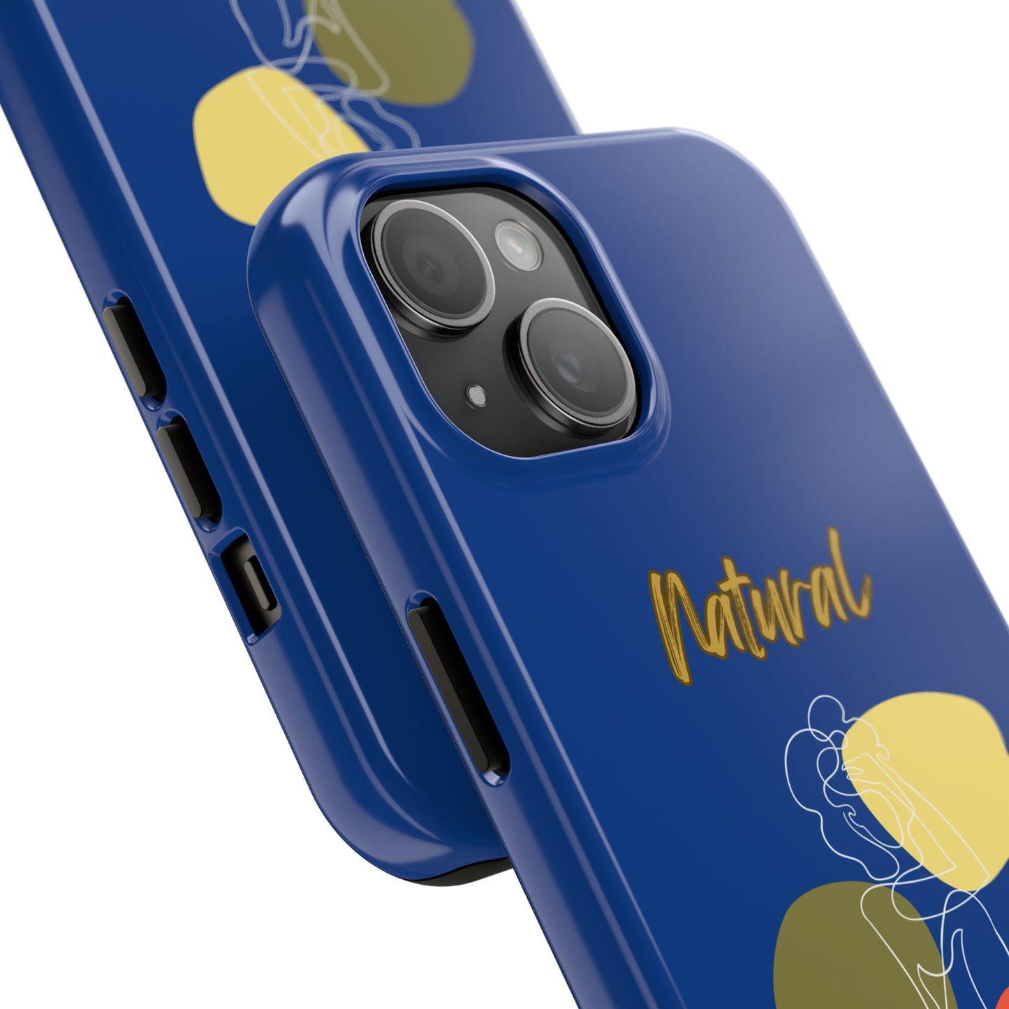 Natural Woman Colorful Pose (WL)Tough Phone Cases DARK BLUE