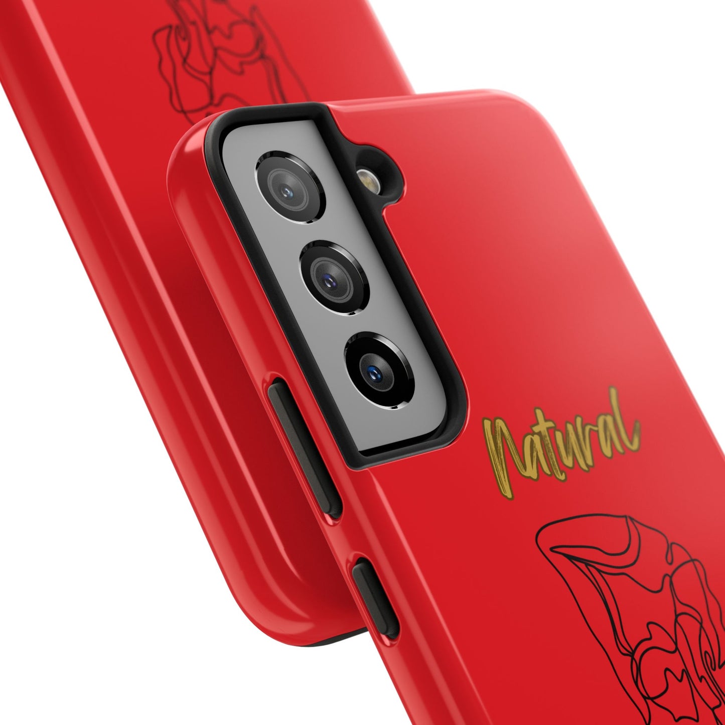 Natural Woman Flexible (BL)Tough Phone Cases RED