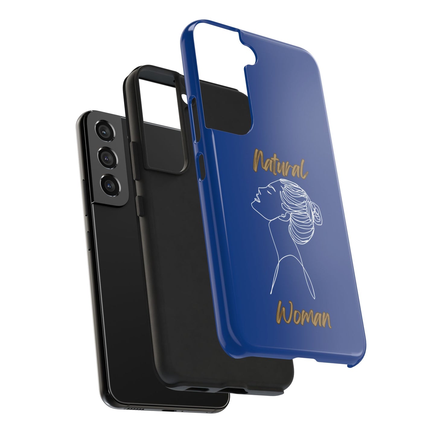 Natural Woman Wet Bun (WL) Tough Phone Cases DARK BLUE