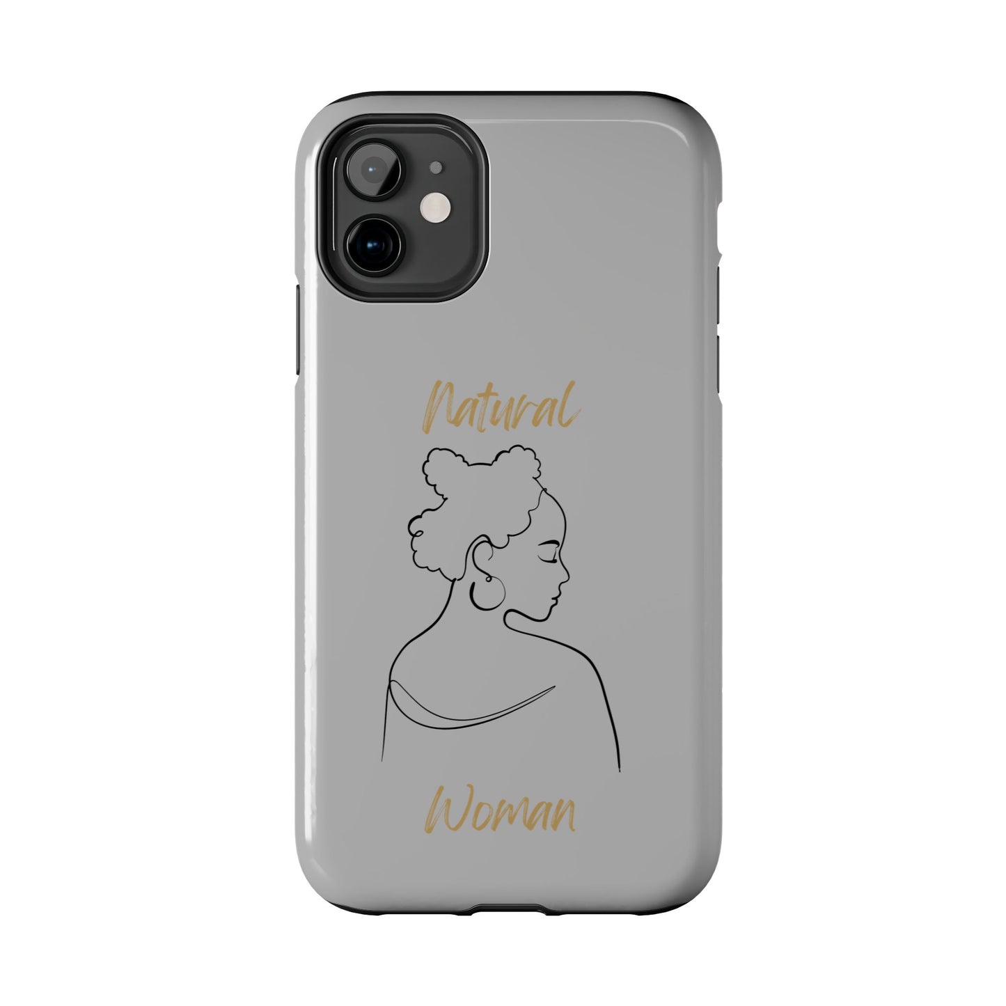 Natural Woman Twists (BL) Tough Phone Cases LIGHT GREY