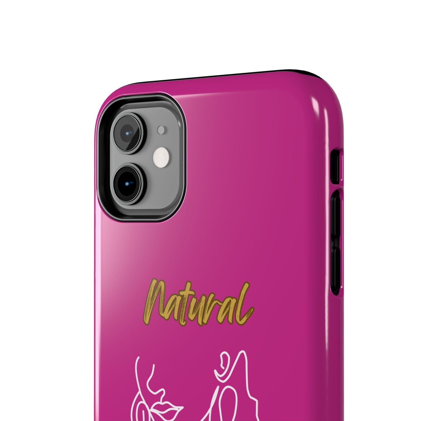 Natural Woman Lips (WL)Tough Phone Cases PINK
