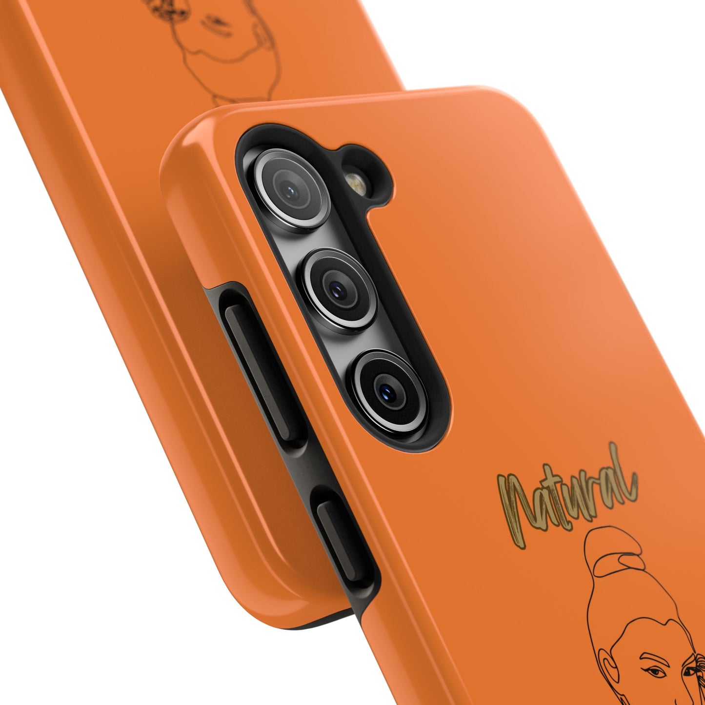 Natural Woman Sassy Bun (BL) Tough Phone Cases CRUSTA
