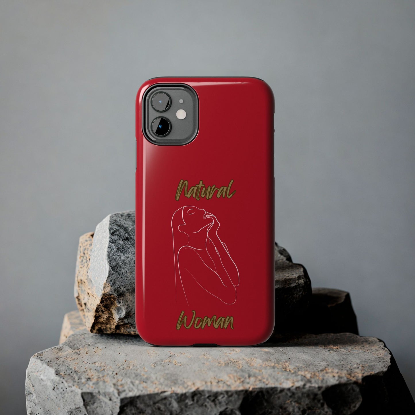 Natural Woman Thank You (WL) Tough Phone Cases DARK RED