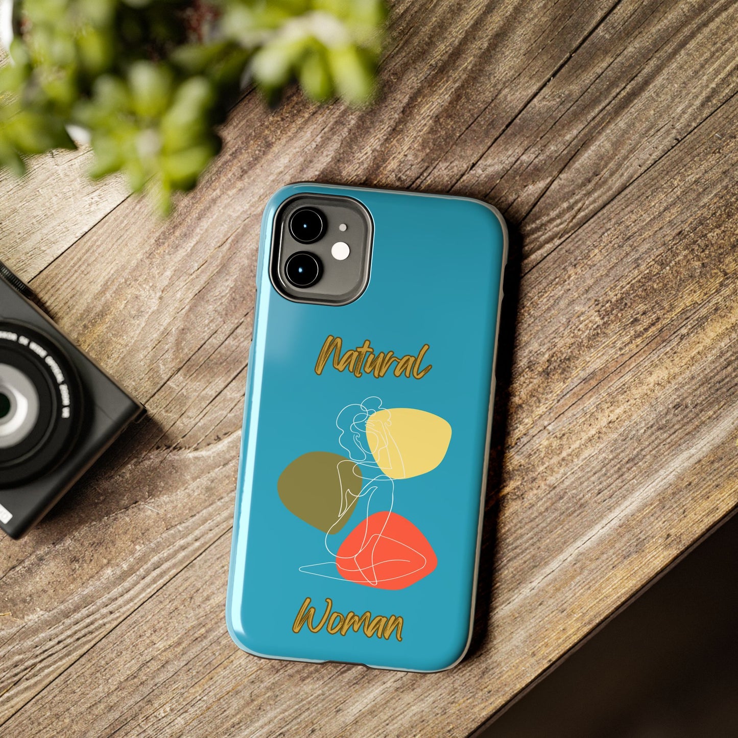 Natural Woman Colorful Pose (WL)Tough Phone Cases TURQUOISE