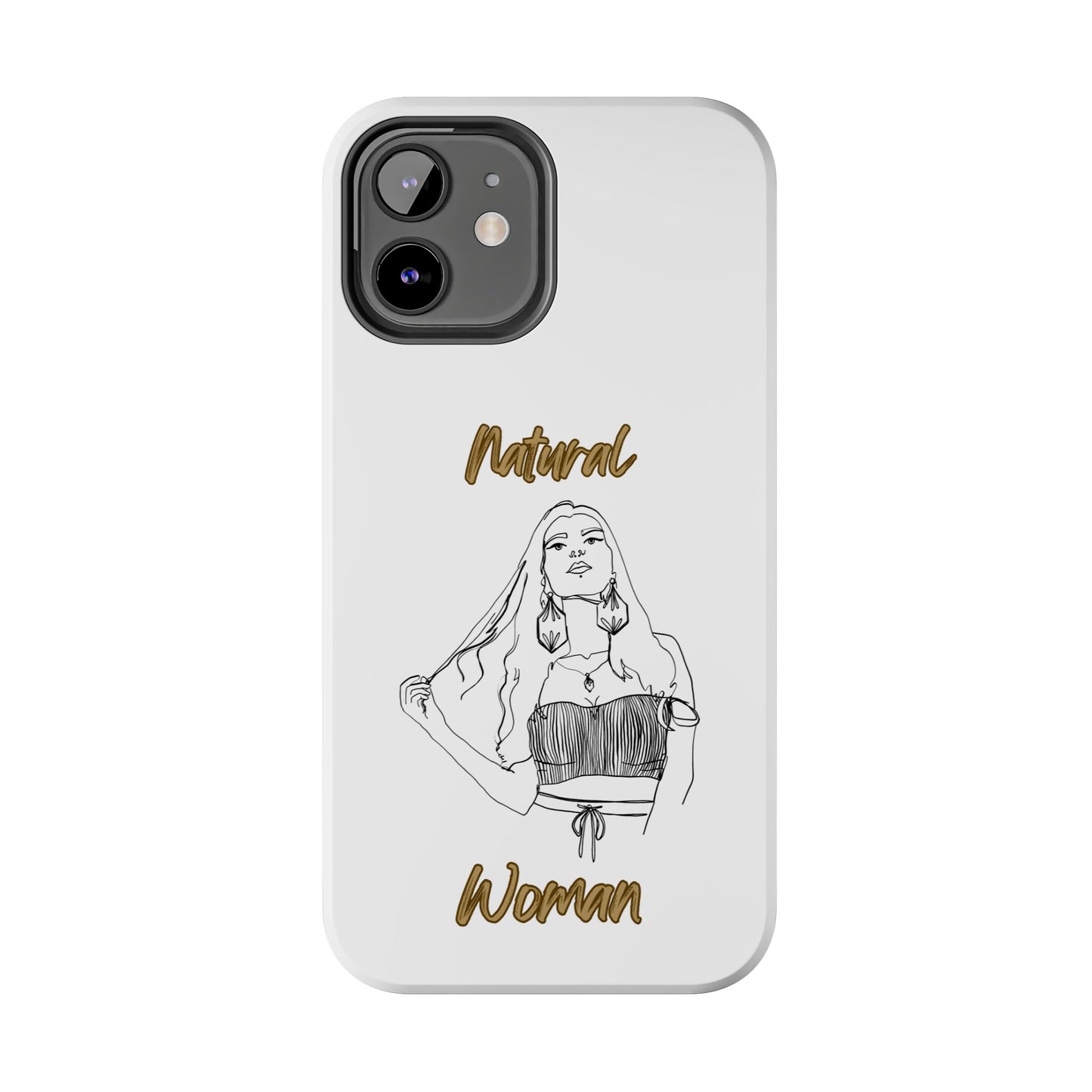 Natural Woman Thinking (BL)Tough Phone Cases WHITE
