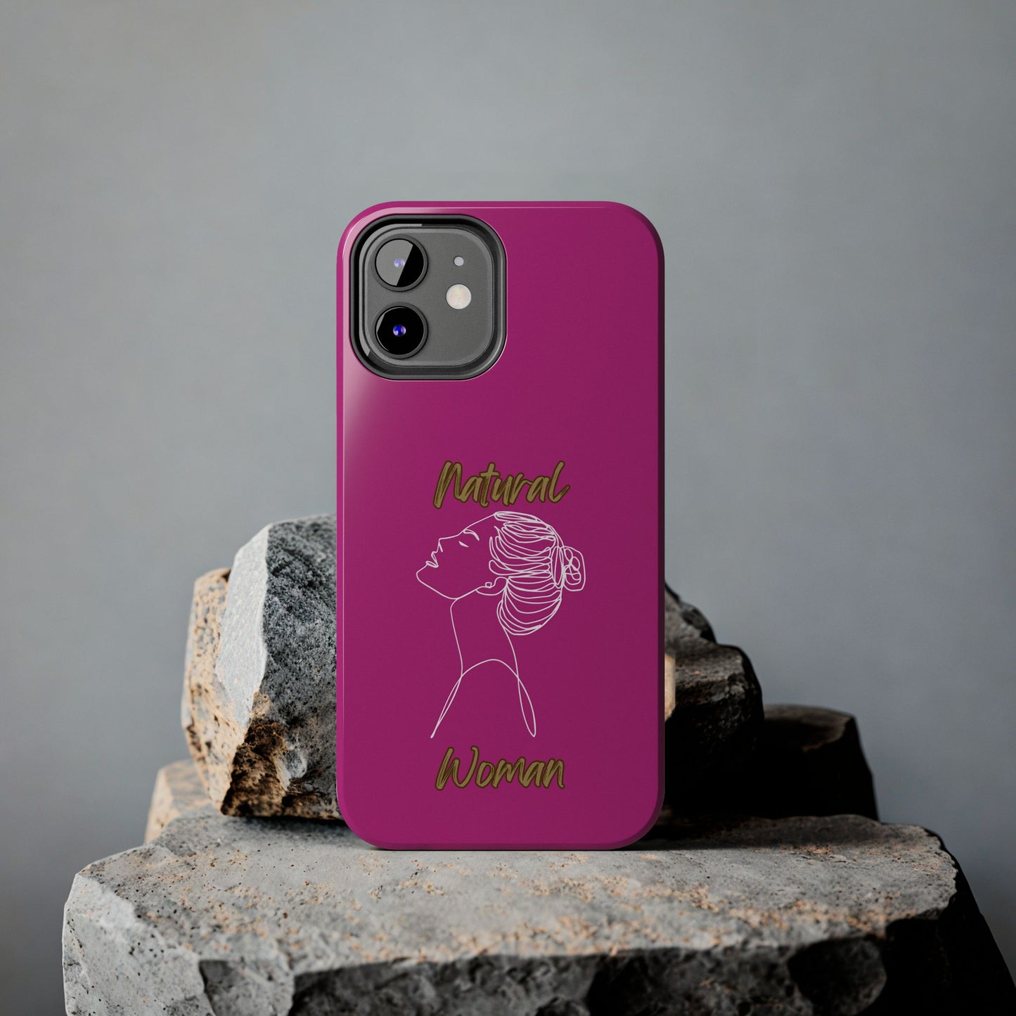 Natural Woman Wet Bun (WL) Tough Phone Cases PINK
