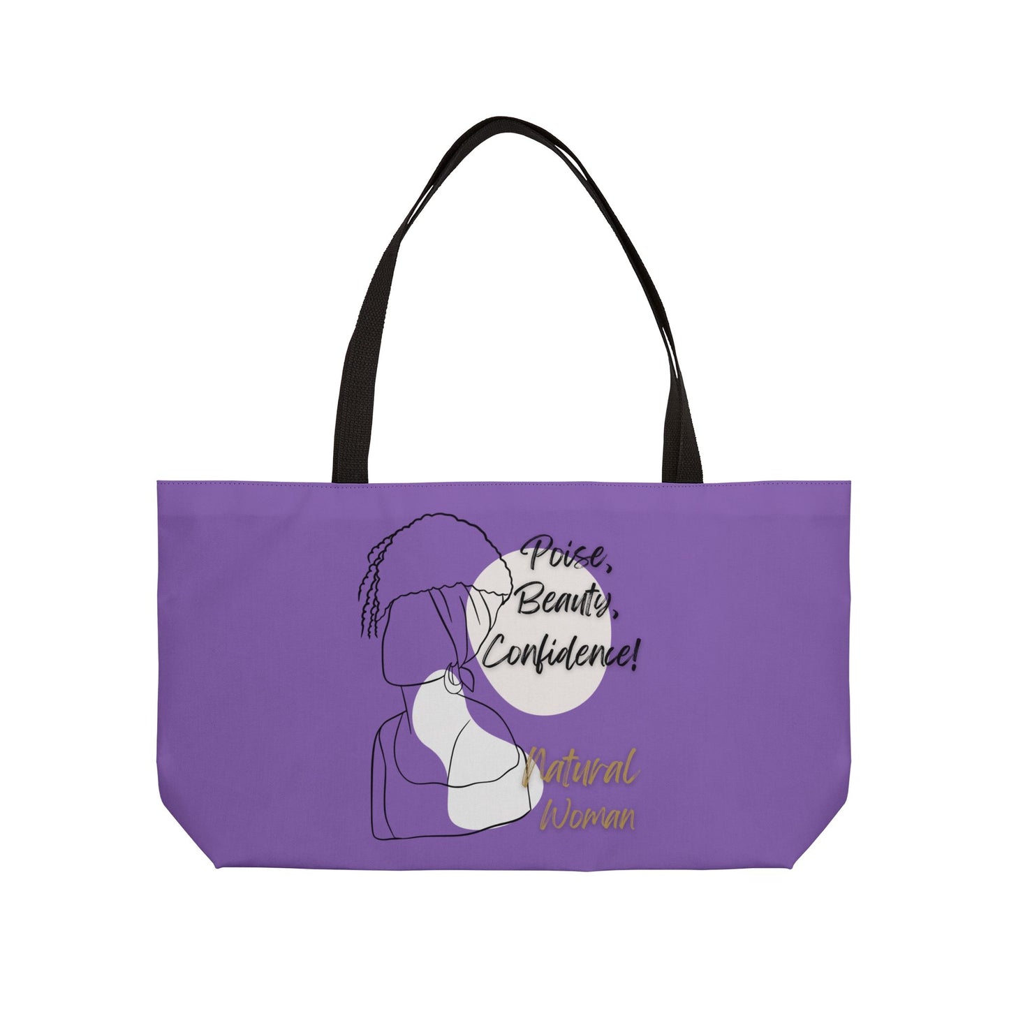 Natural Woman Puff (BL) Weekender Tote Bag LIGHT PURPLE