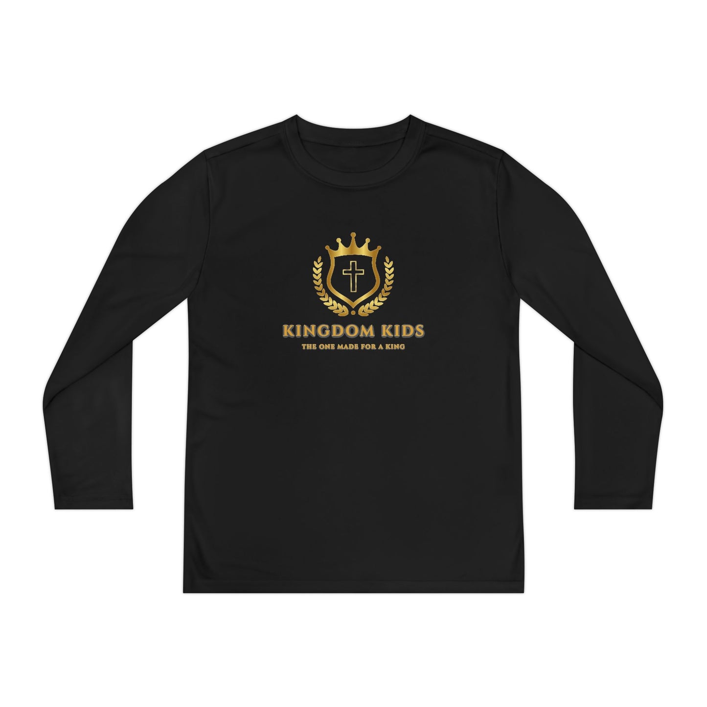 Kingdom Kids Youth Long Sleeve Tee - Crown Design