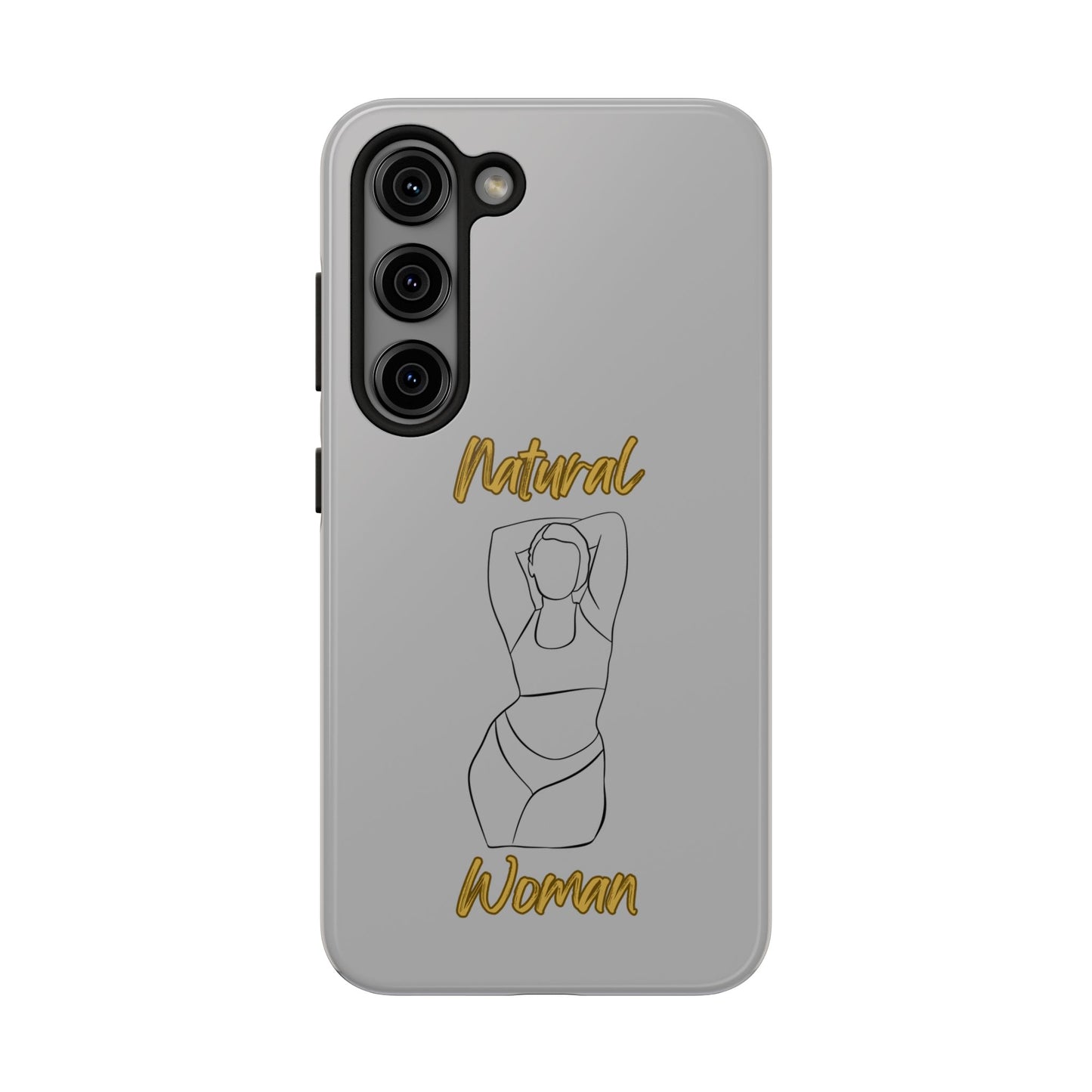 Natural Woman I Love Me (BL)Tough Phone Cases LIGHT GREY