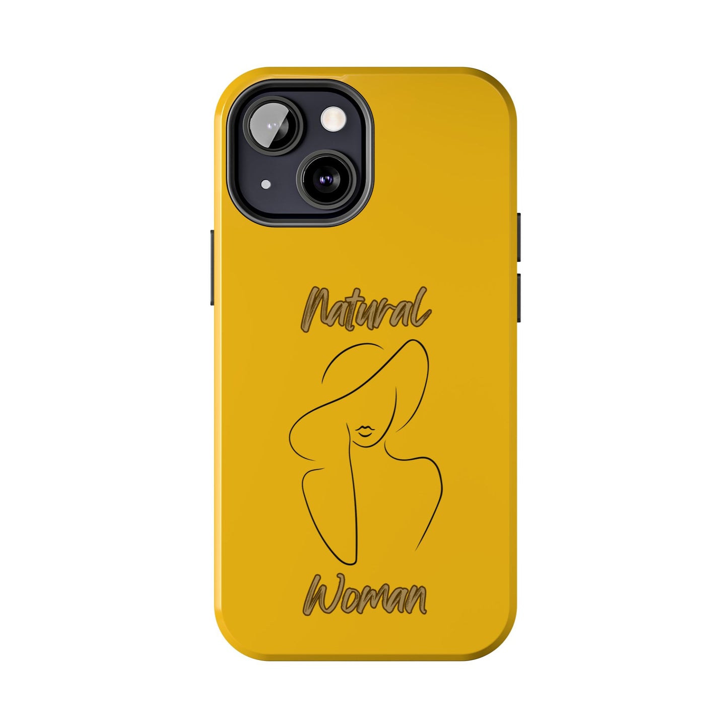 Natural Woman Sun Hat (BL) Tough Phone Cases YELLOW