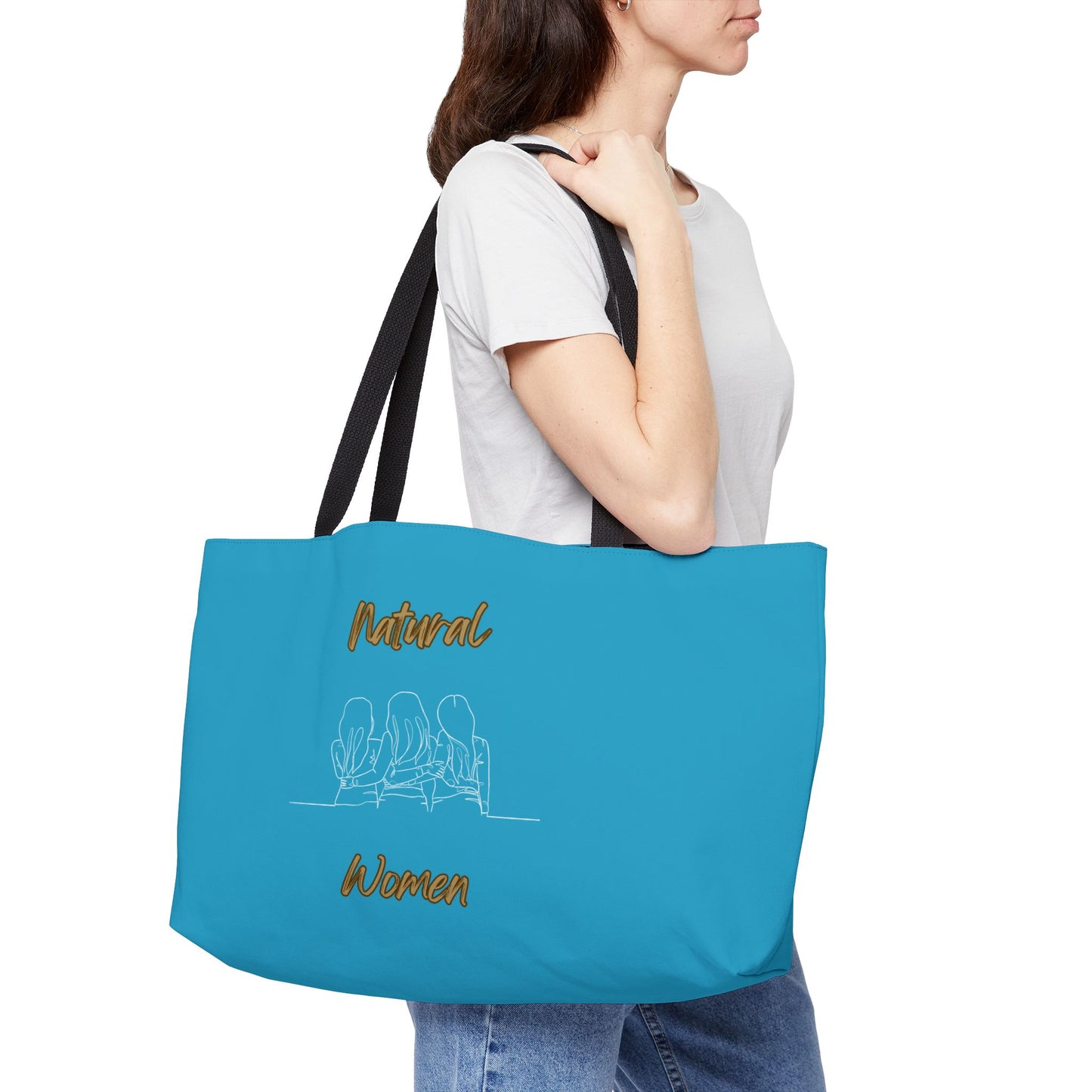 Natural Woman Loving Friends (WL) Weekender Tote Bag TURQUOISE