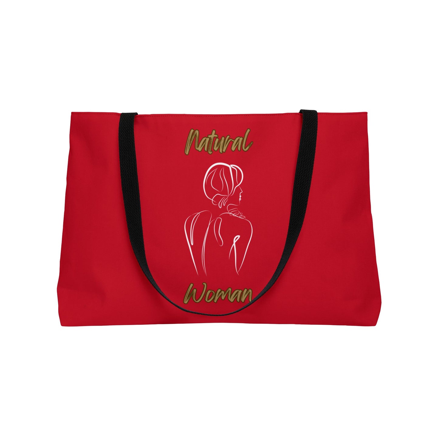 Natural Woman Back (WL) Weekender Tote Bag DARK RED