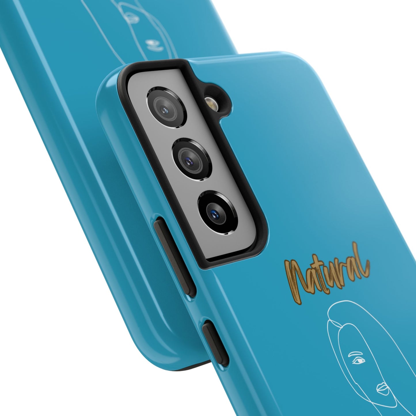 Natural Woman Covered Eye (WL)Tough Phone Cases TURQUOISE