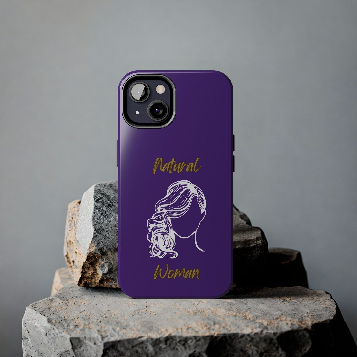 Natural Woman Long Curl (WL)Tough Phone Cases PURPLE