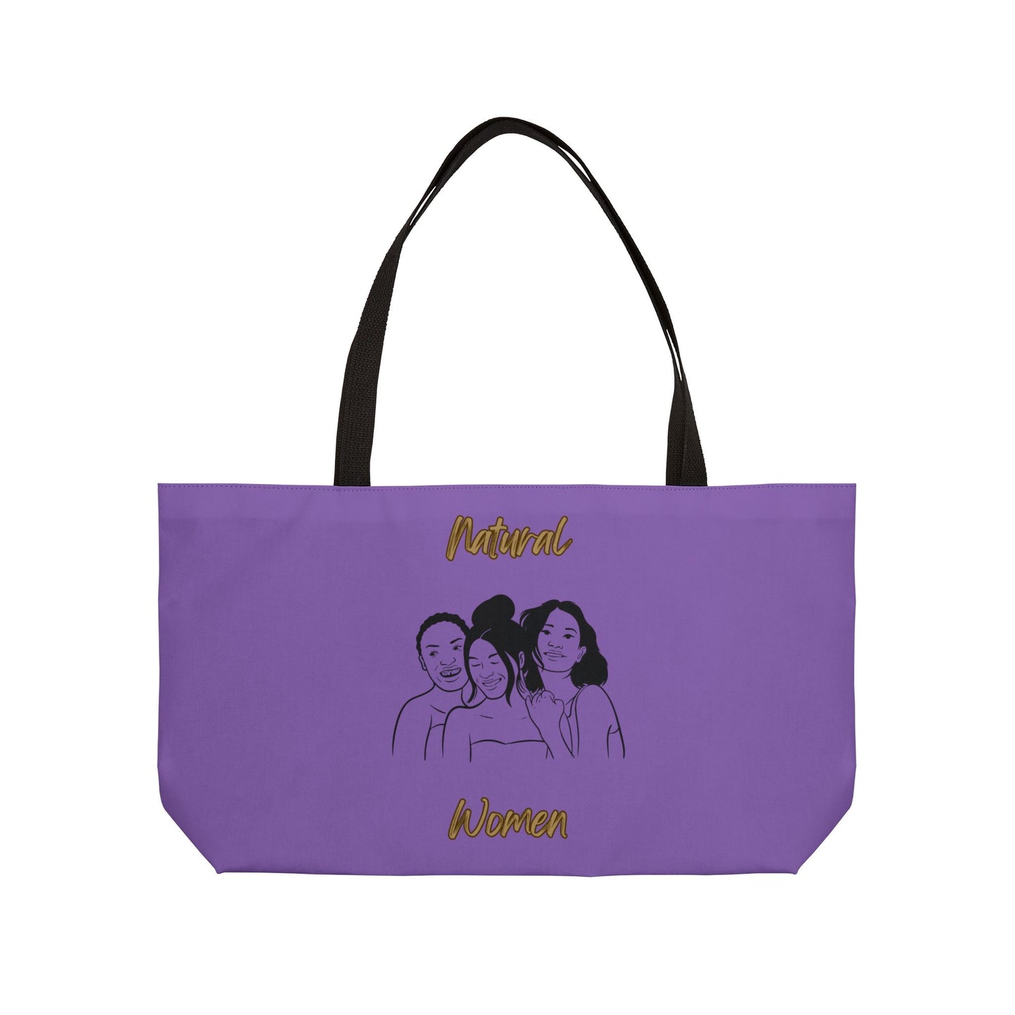 Natural Women Laughing Friends (BL) Weekender Tote Bag LIGHT PURPLE