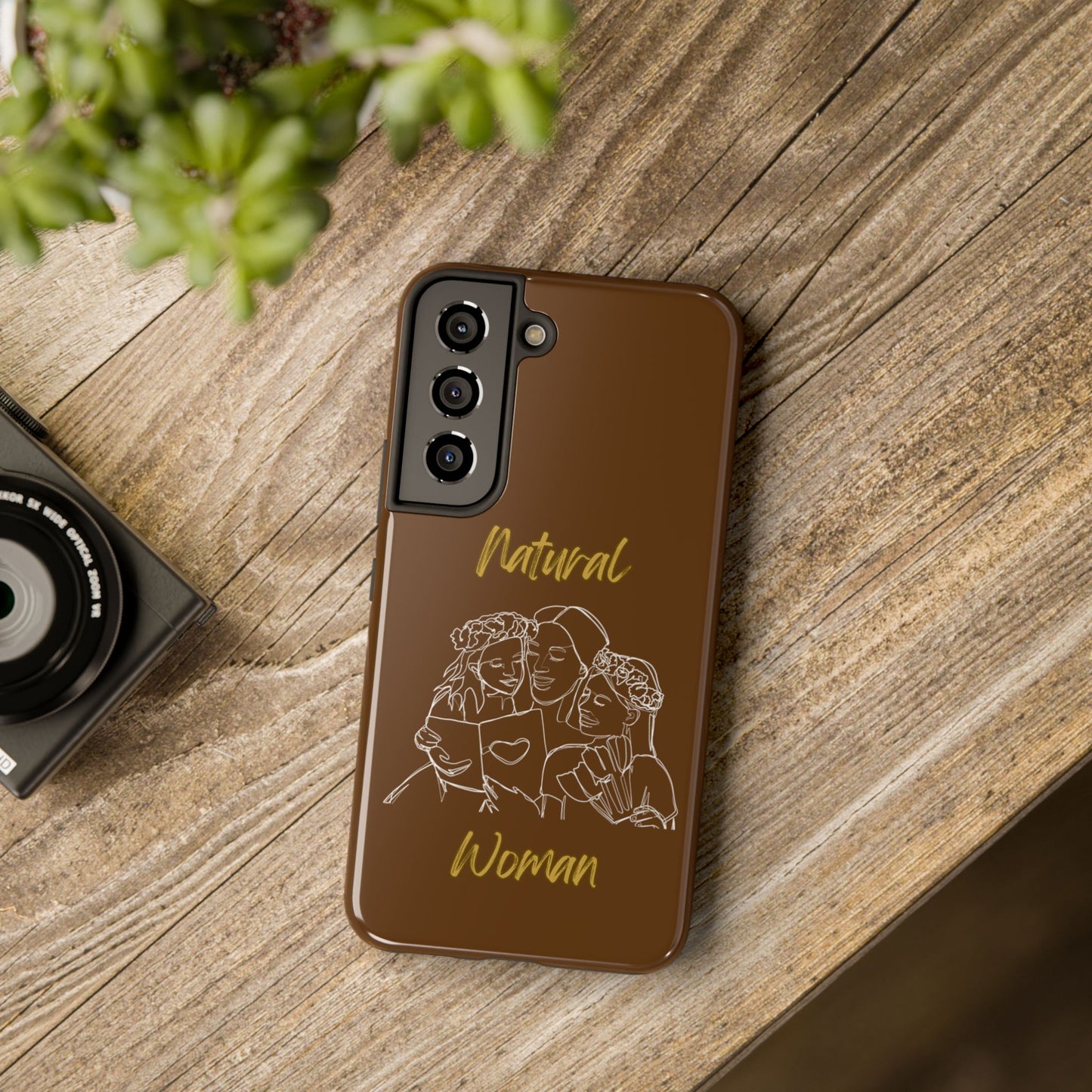 Natural Woman Me & My Girls (WL)Tough Phone Cases BROWN