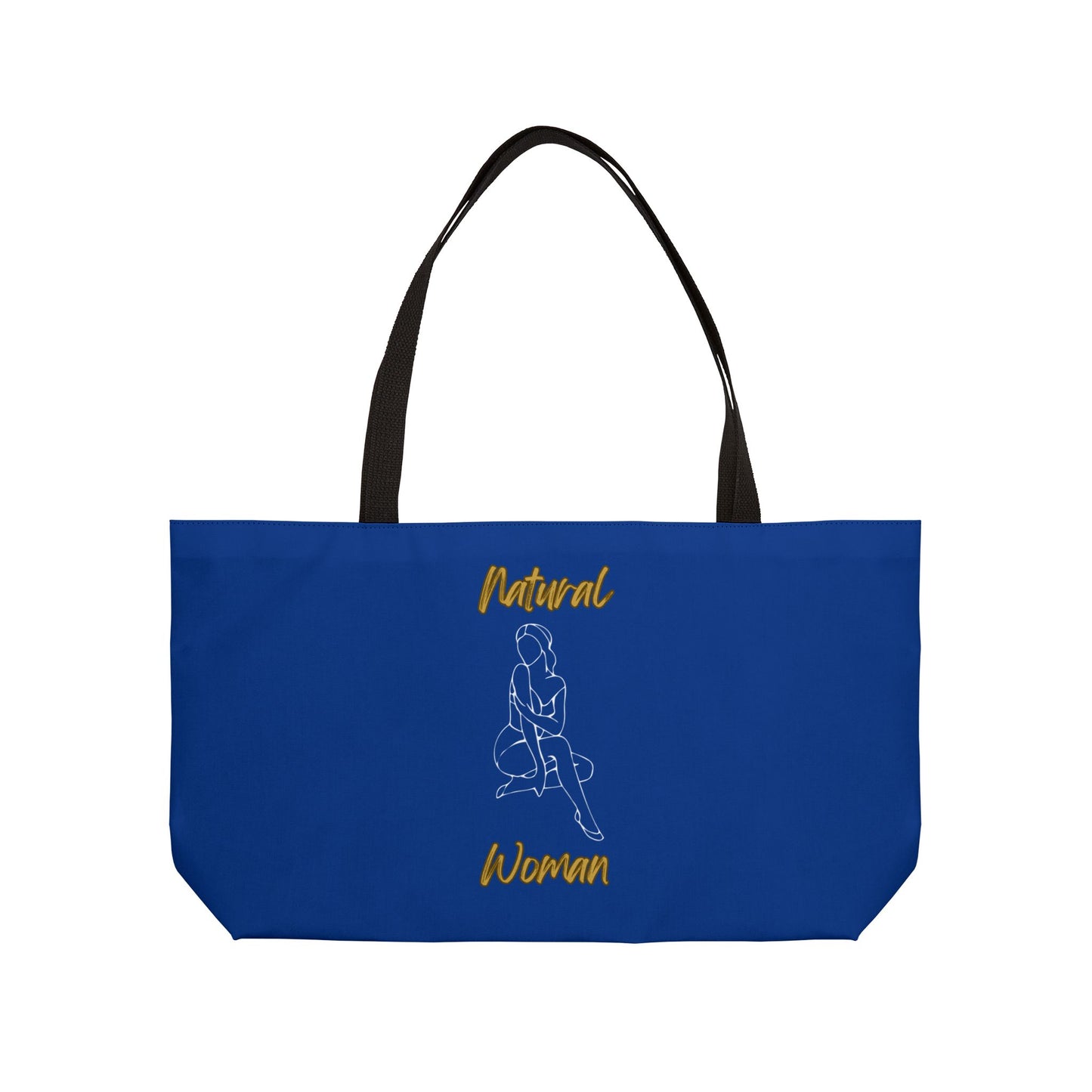 Natural Woman Shoulder Action (WL) Weekender Tote Bag DARK BLUE