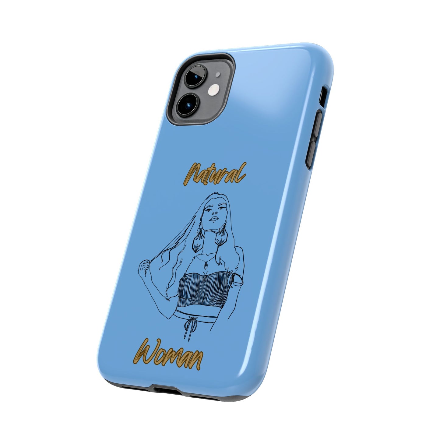 Natural Woman Thinking (BL)Tough Phone Cases LIGHT BLUE