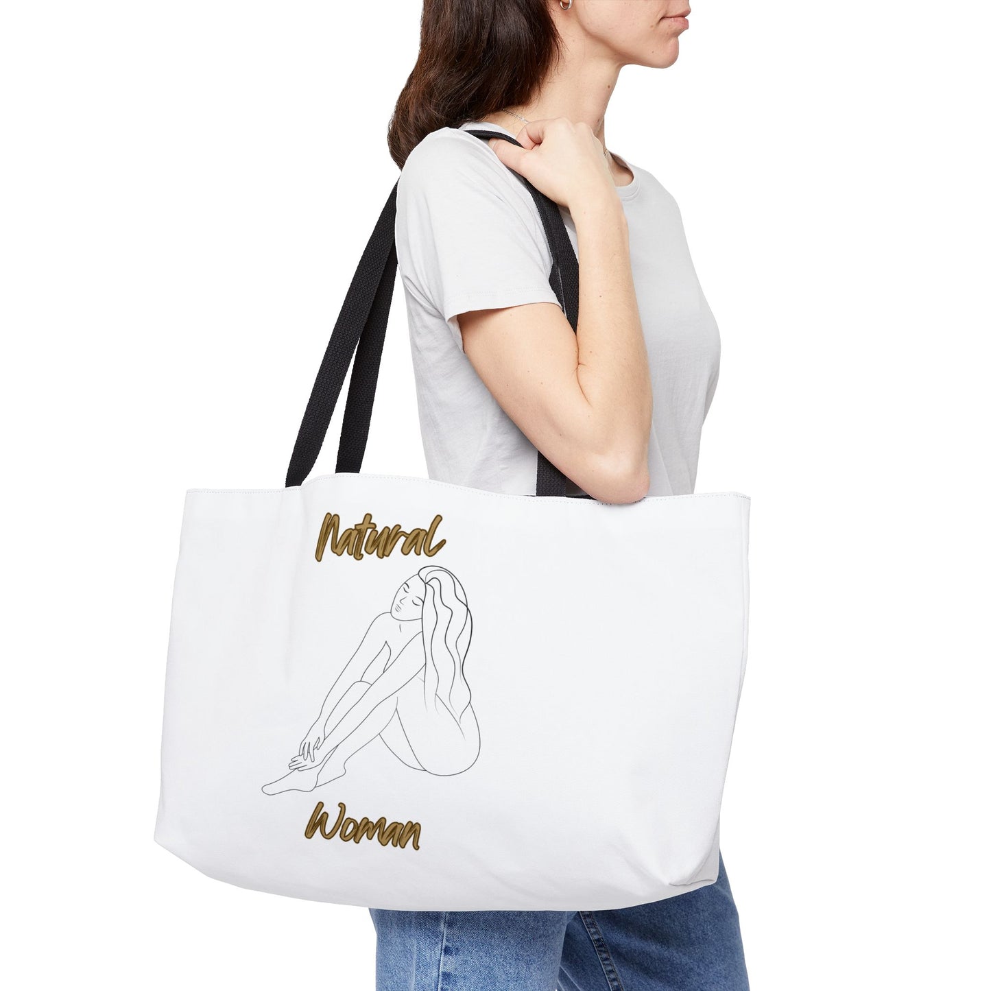 Natural Woman Beauty (BL) Weekender Tote Bag WHITE