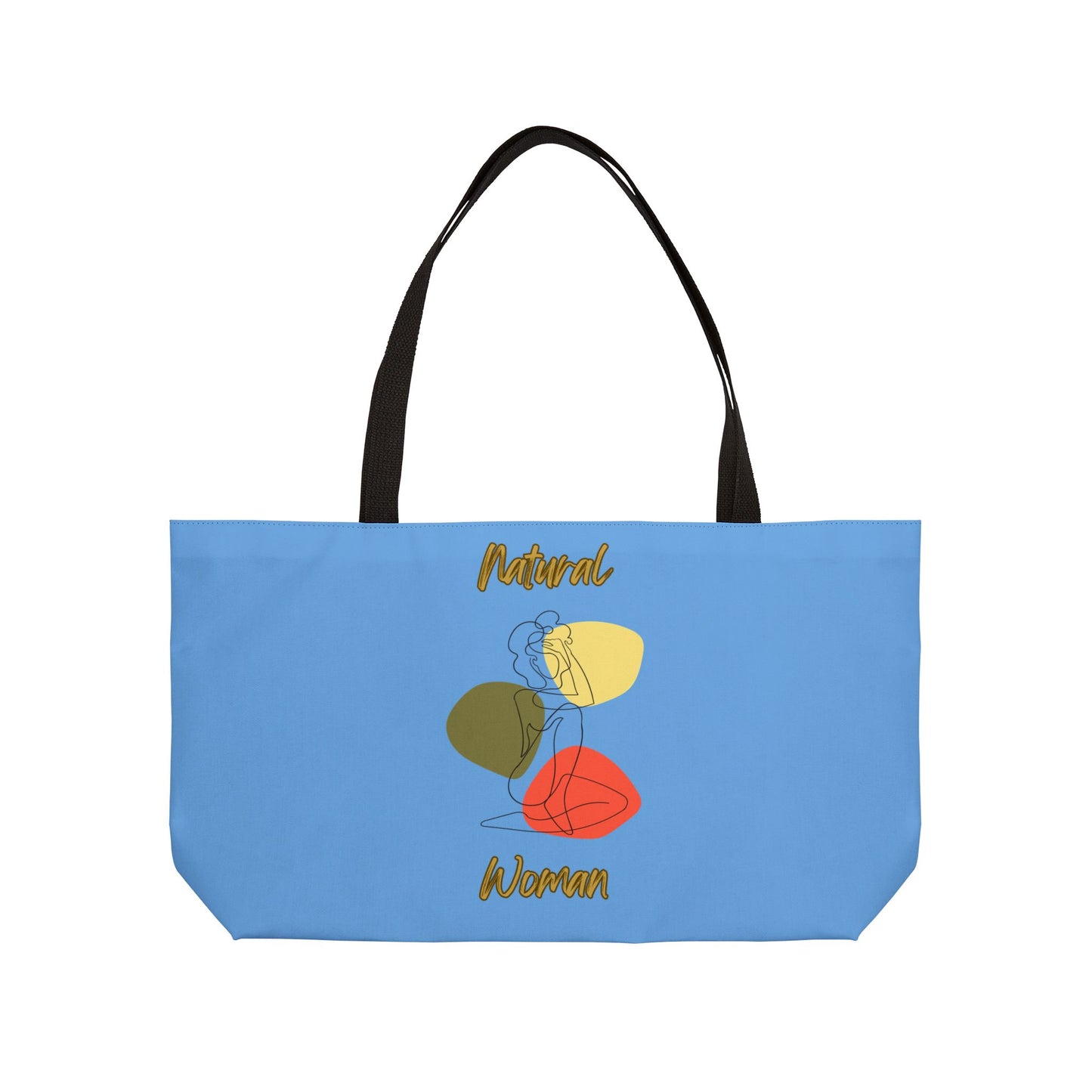 Natural Woman Colorful Pose (BL) Weekender Tote Bag LIGHT BLUE