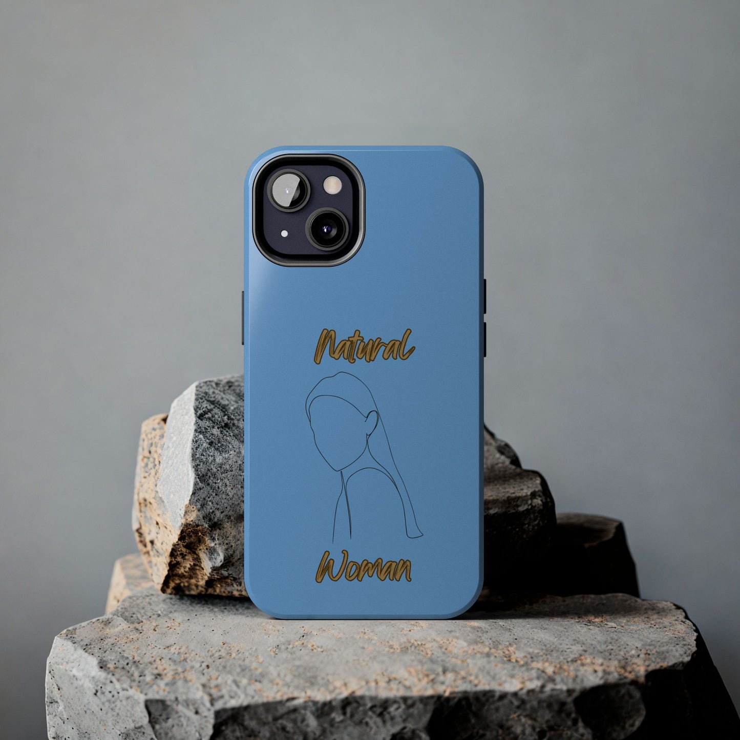Natural Woman Tilted Look (BL) Tough Phone Cases LIGHT BLUE