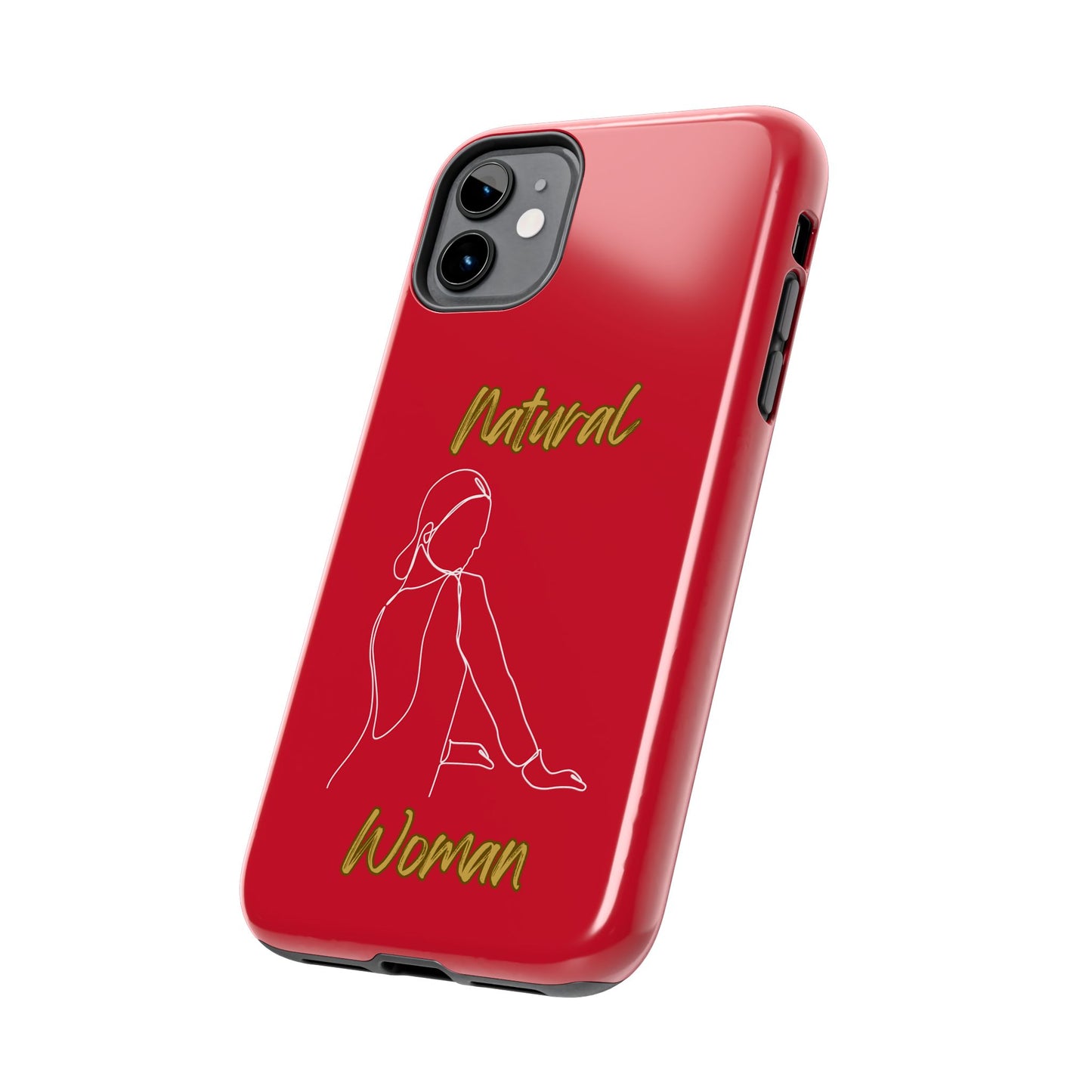 Natural Woman Hands Free (WL)Tough Phone Cases DARK RED