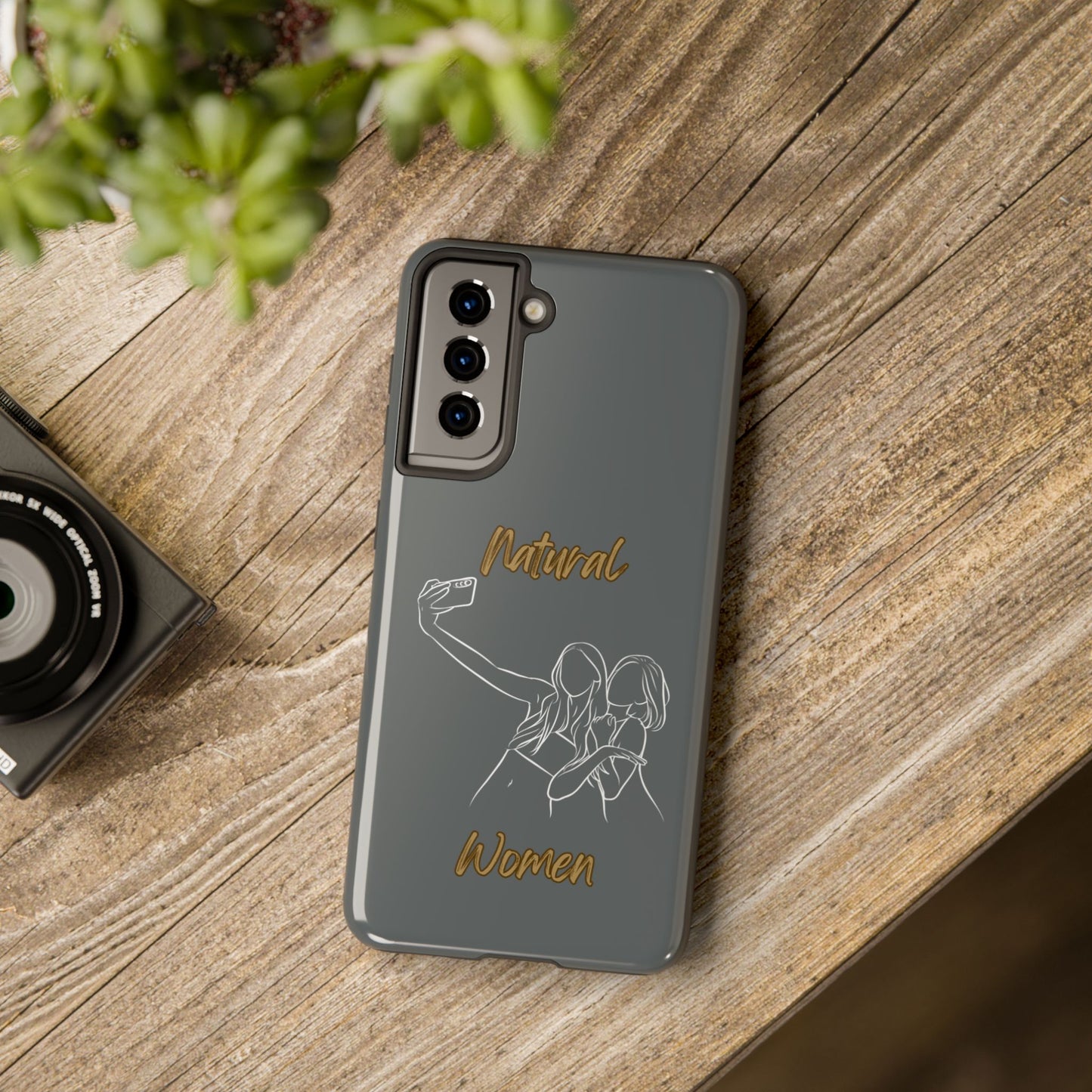 Natural Woman Friends Selfie (WL)Tough Phone Cases DARK GREY