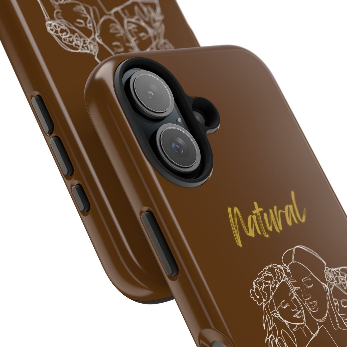 Natural Woman Me & My Girls (WL)Tough Phone Cases BROWN