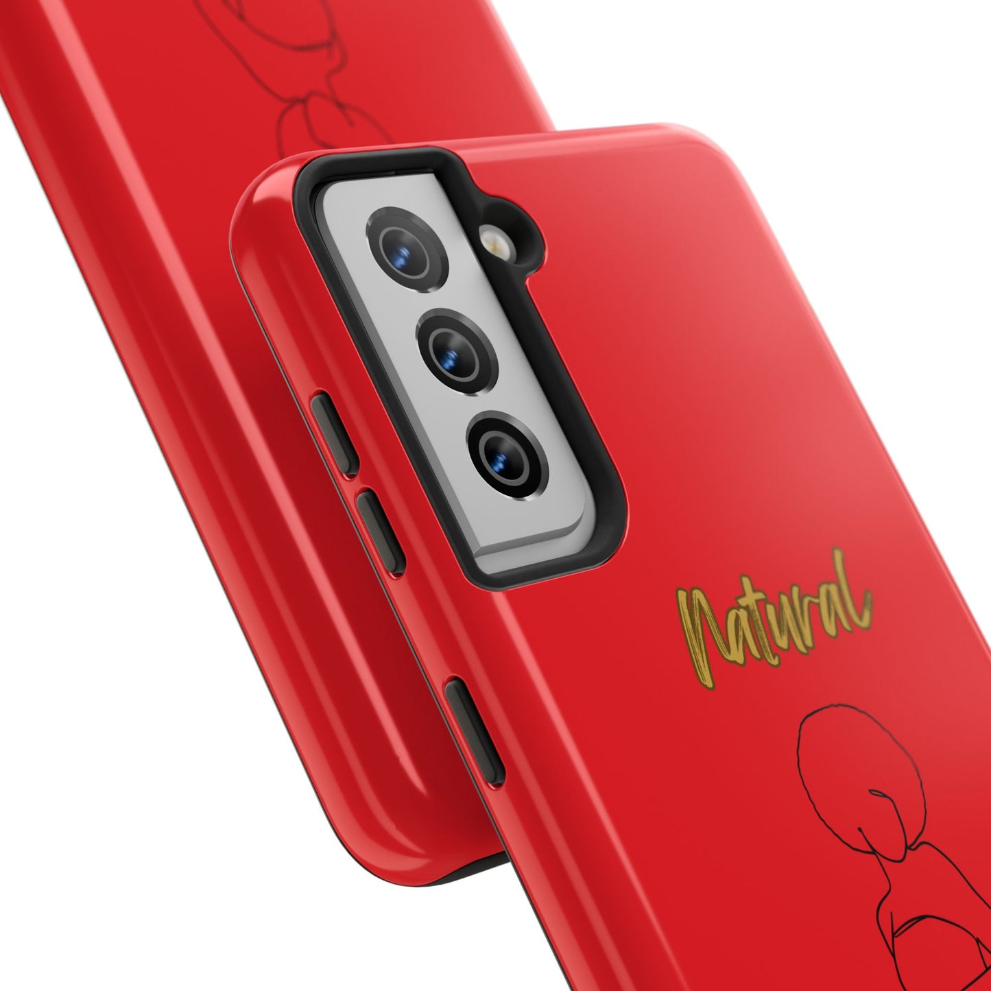 Natural Woman Sho Nuff (BL)Tough Phone Cases RED