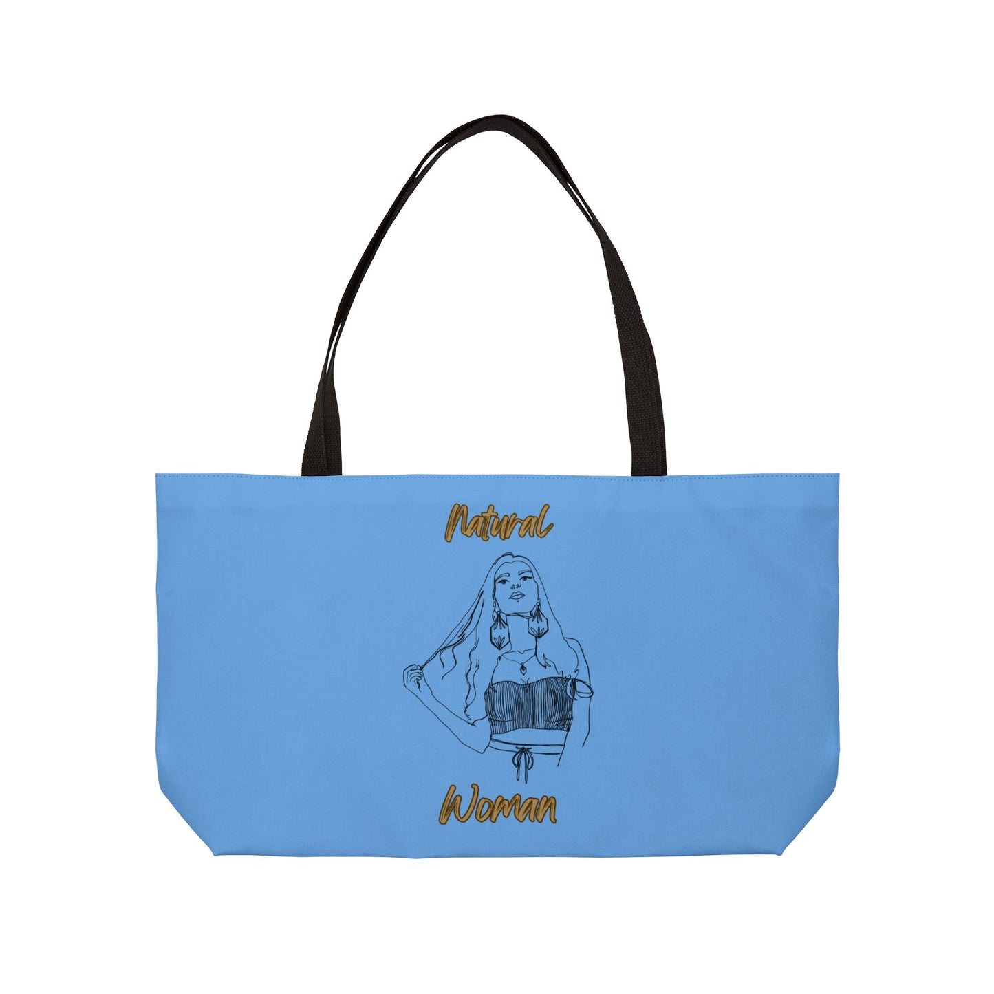 Natural Woman Thinking (BL) Weekender Tote Bag LIGHT BLUE