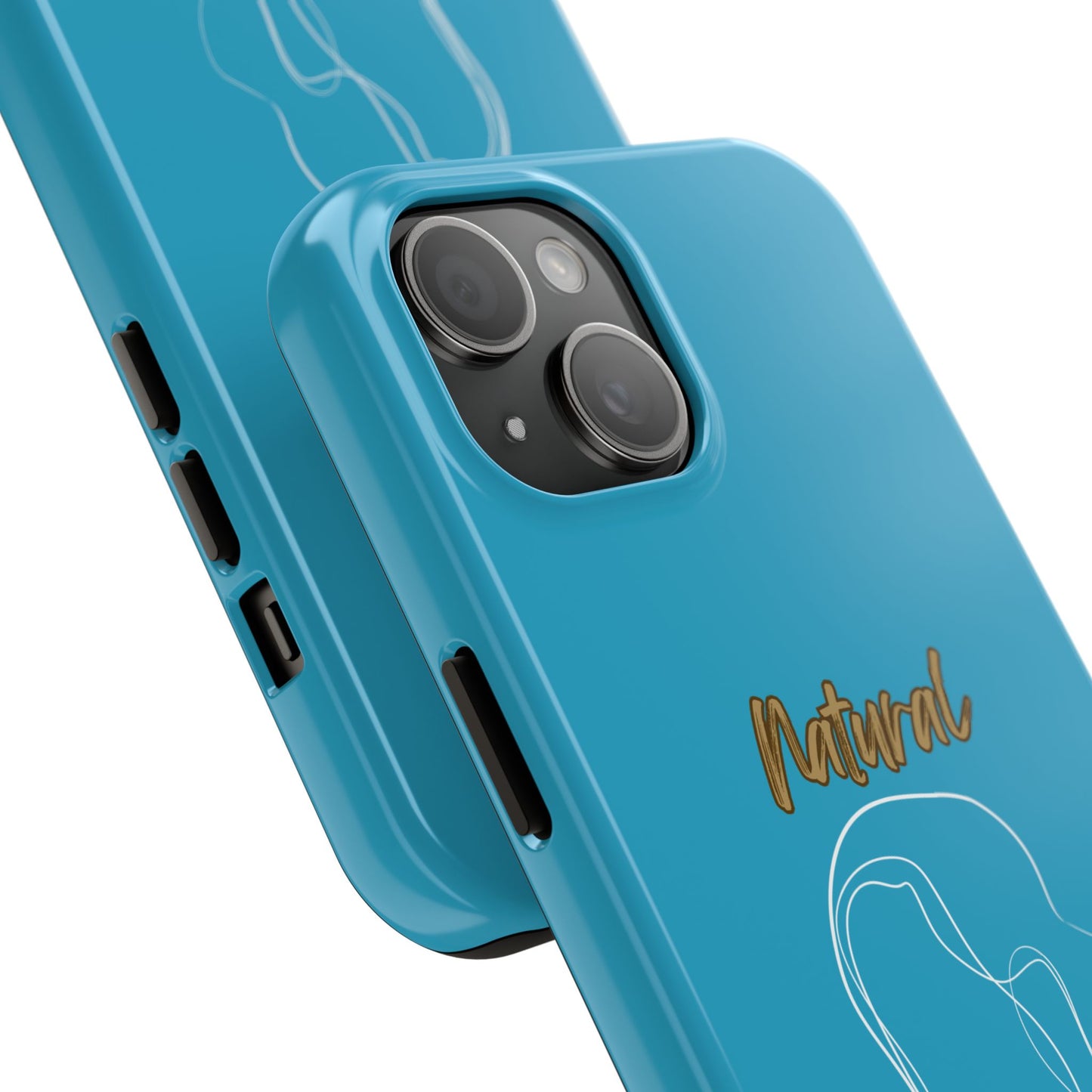 Natural Woman Hanging Hair (WL) Tough Phone Cases TURQUOISE