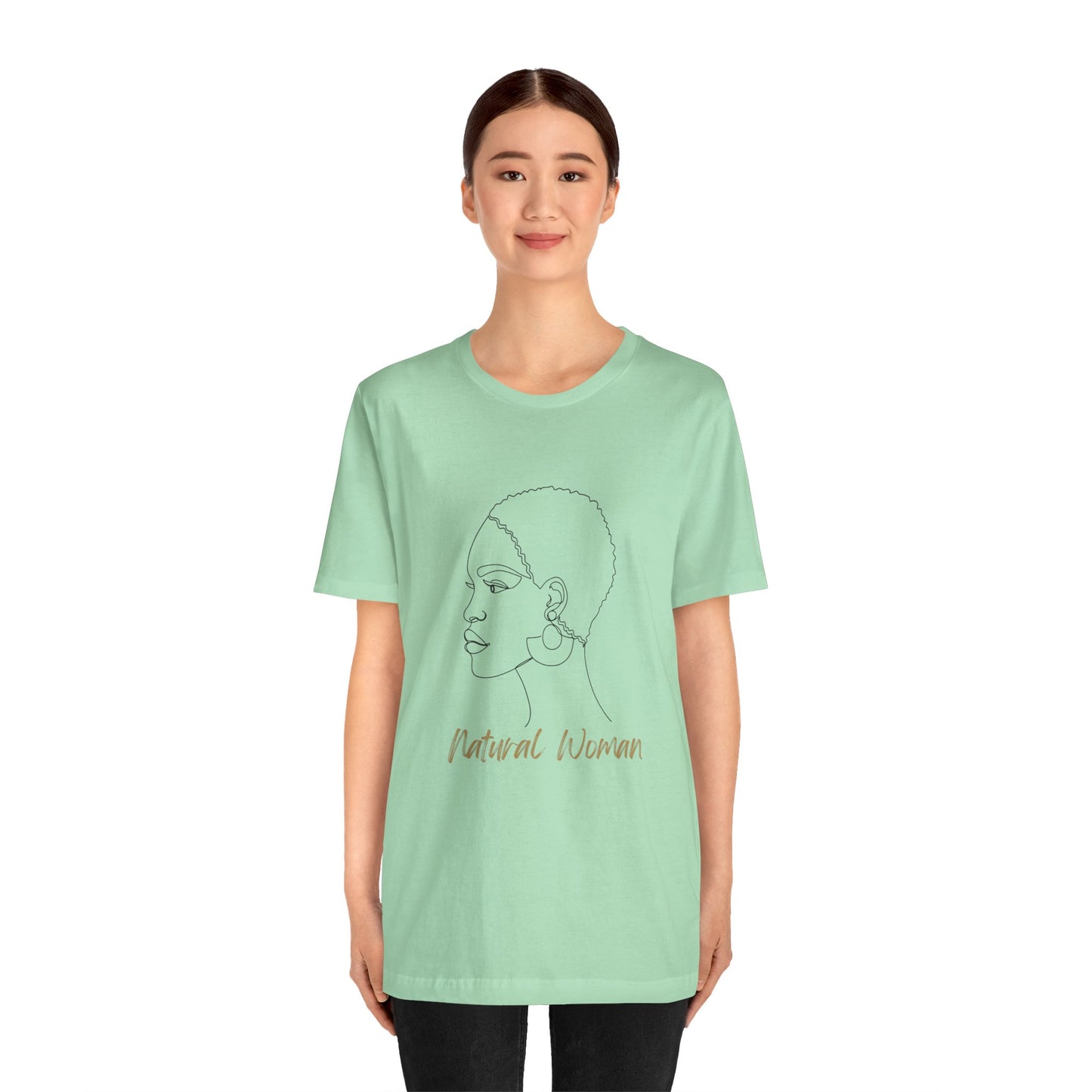 NATURAL WOMAN Finger Waves (BL) Short Sleeve T-Shirt