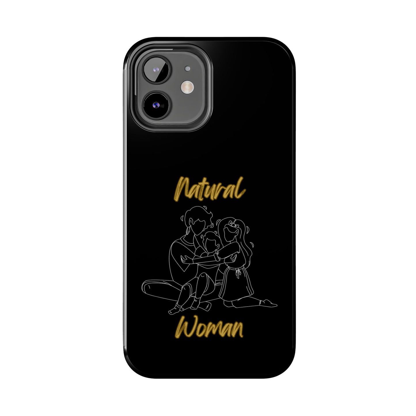 Natural Woman Bear Hugs (WL) Tough Phone Cases BLACK