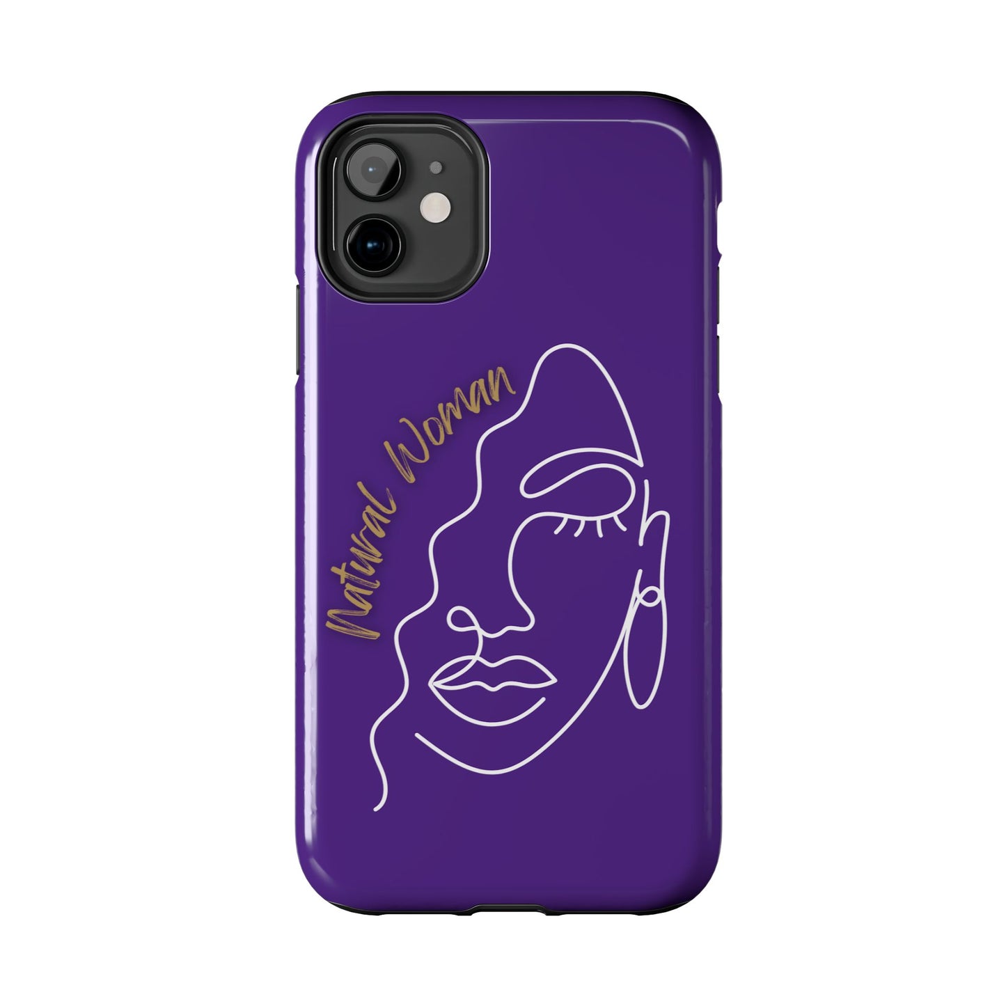 Natural Woman Half Face (WL)Tough Phone Case PURPLE