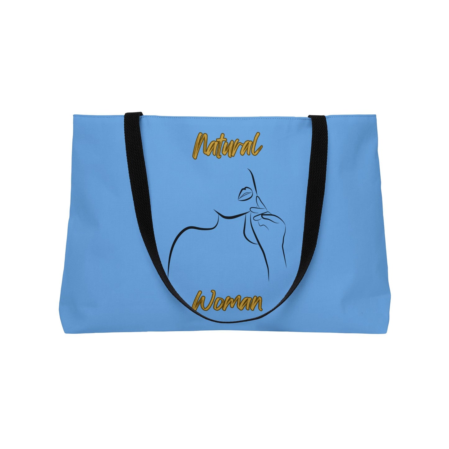Natural Woman Chin Up (BL) Weekender Tote Bag LIGHT BLUE