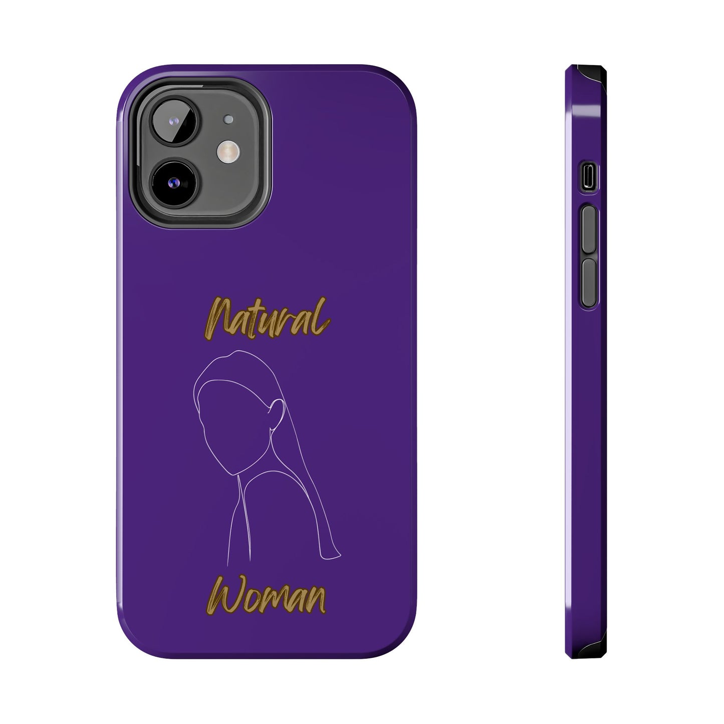 Natural Woman Tilted Look (WL) Tough Phone Cases PURPLE