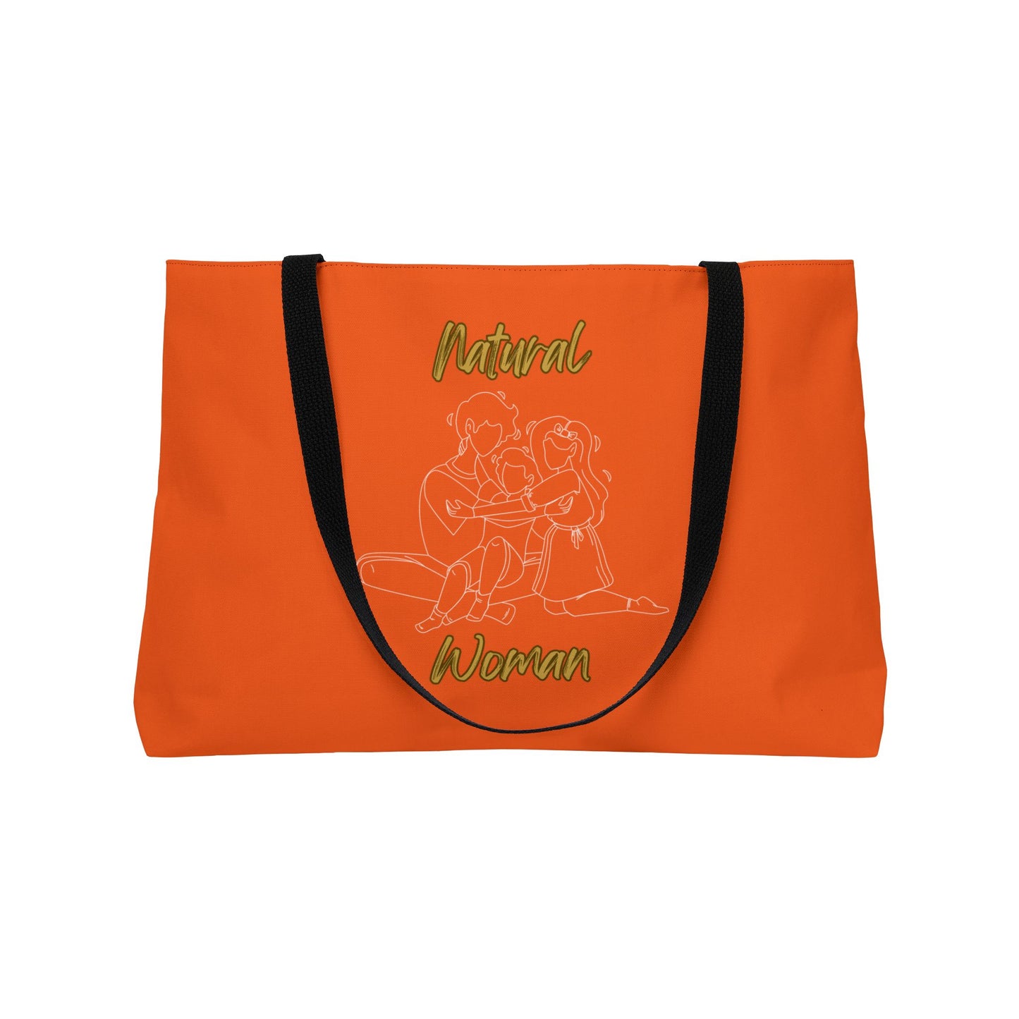 Natural Woman Bear Hugs (WL) Weekender Tote Bag ORANGE