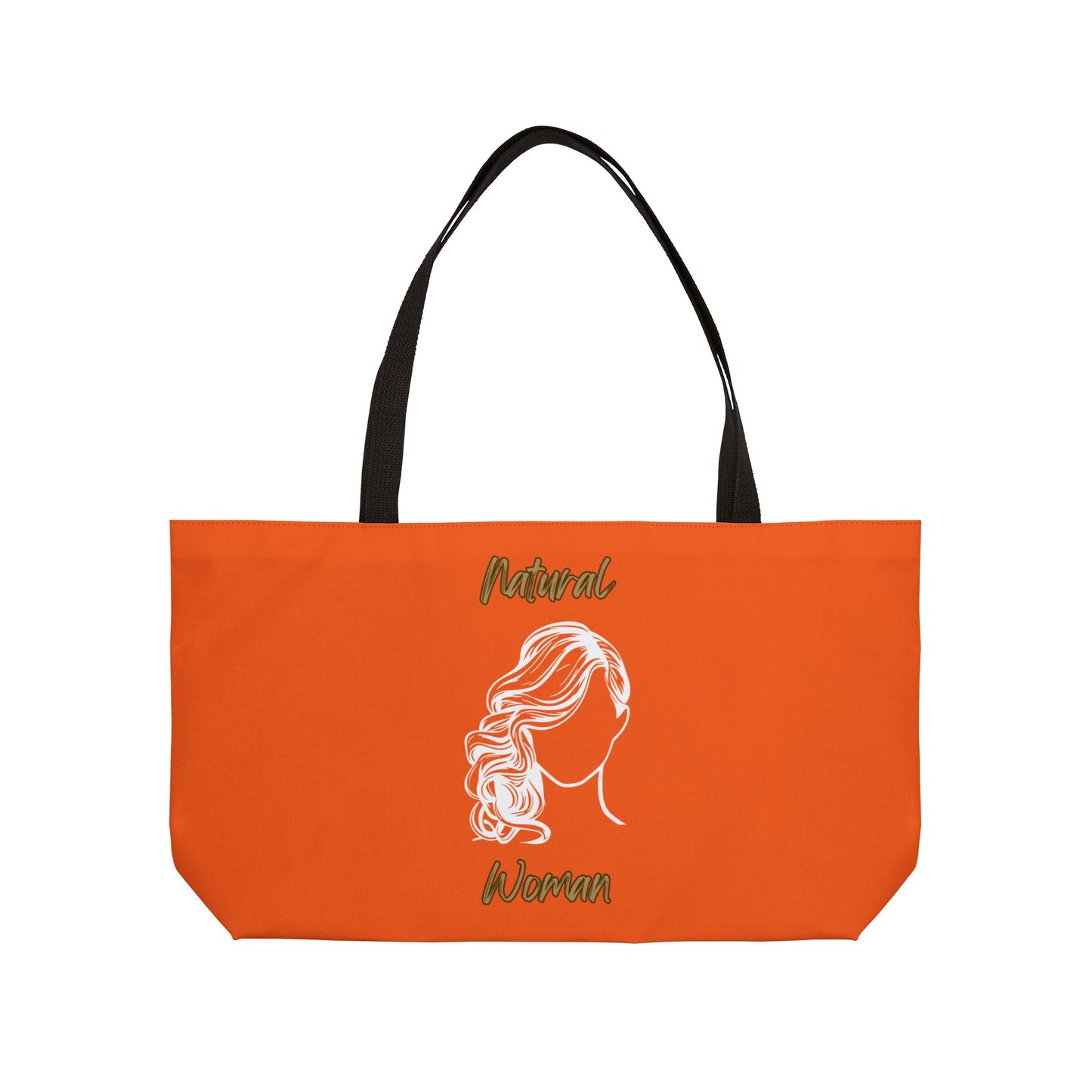 Natural Woman Long Curl (WL) Weekender Tote Bag ORANGE