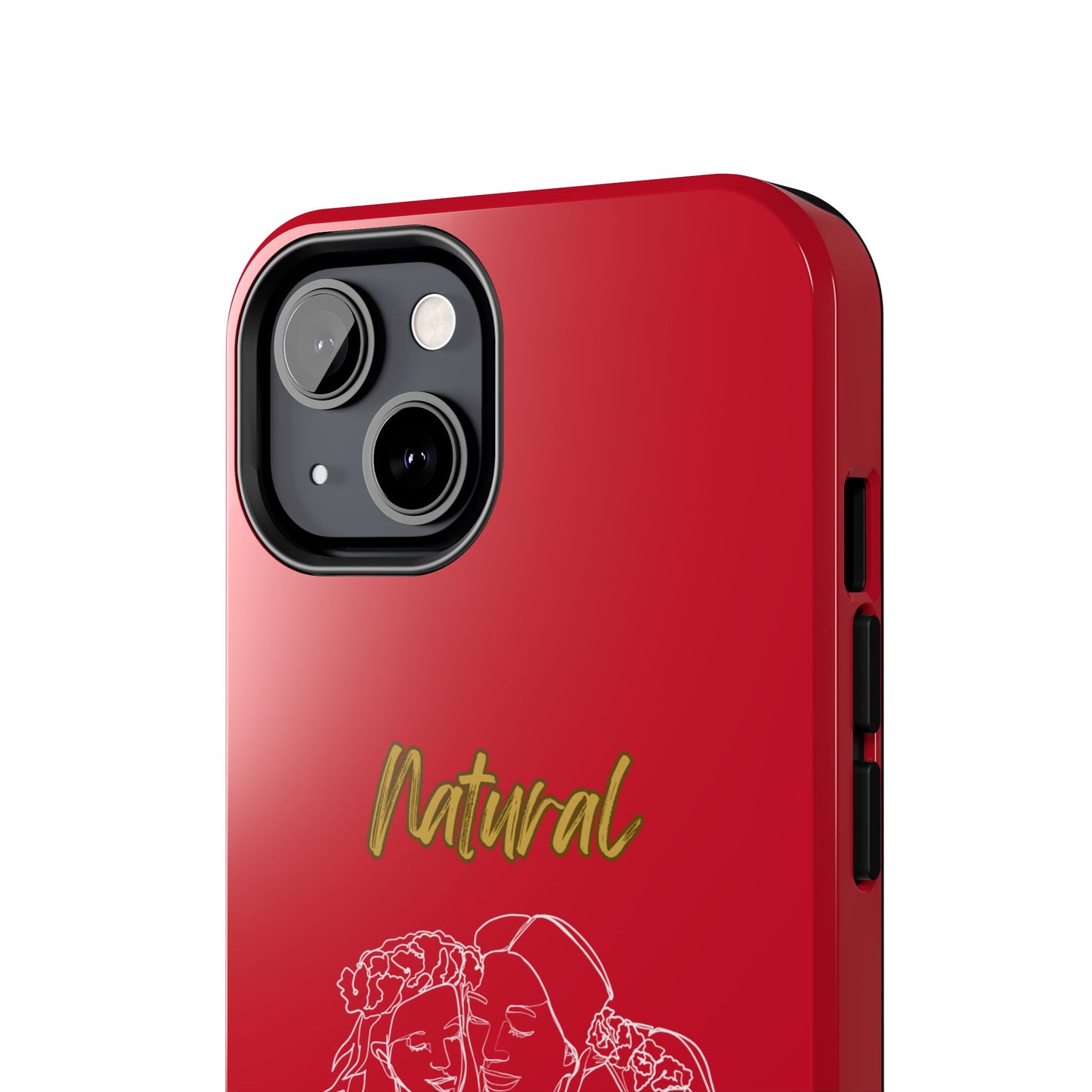 Natural Woman Me & My Girls (WL)Tough Phone Cases DARK RED