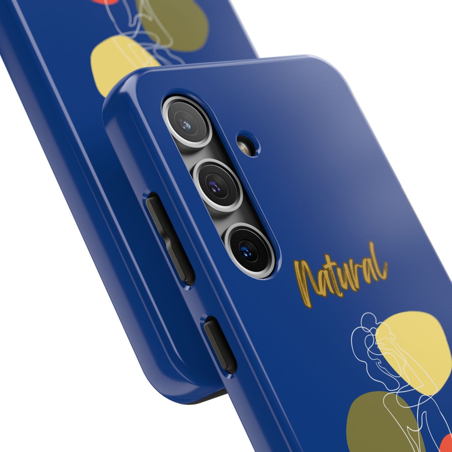 Natural Woman Colorful Pose (WL)Tough Phone Cases DARK BLUE